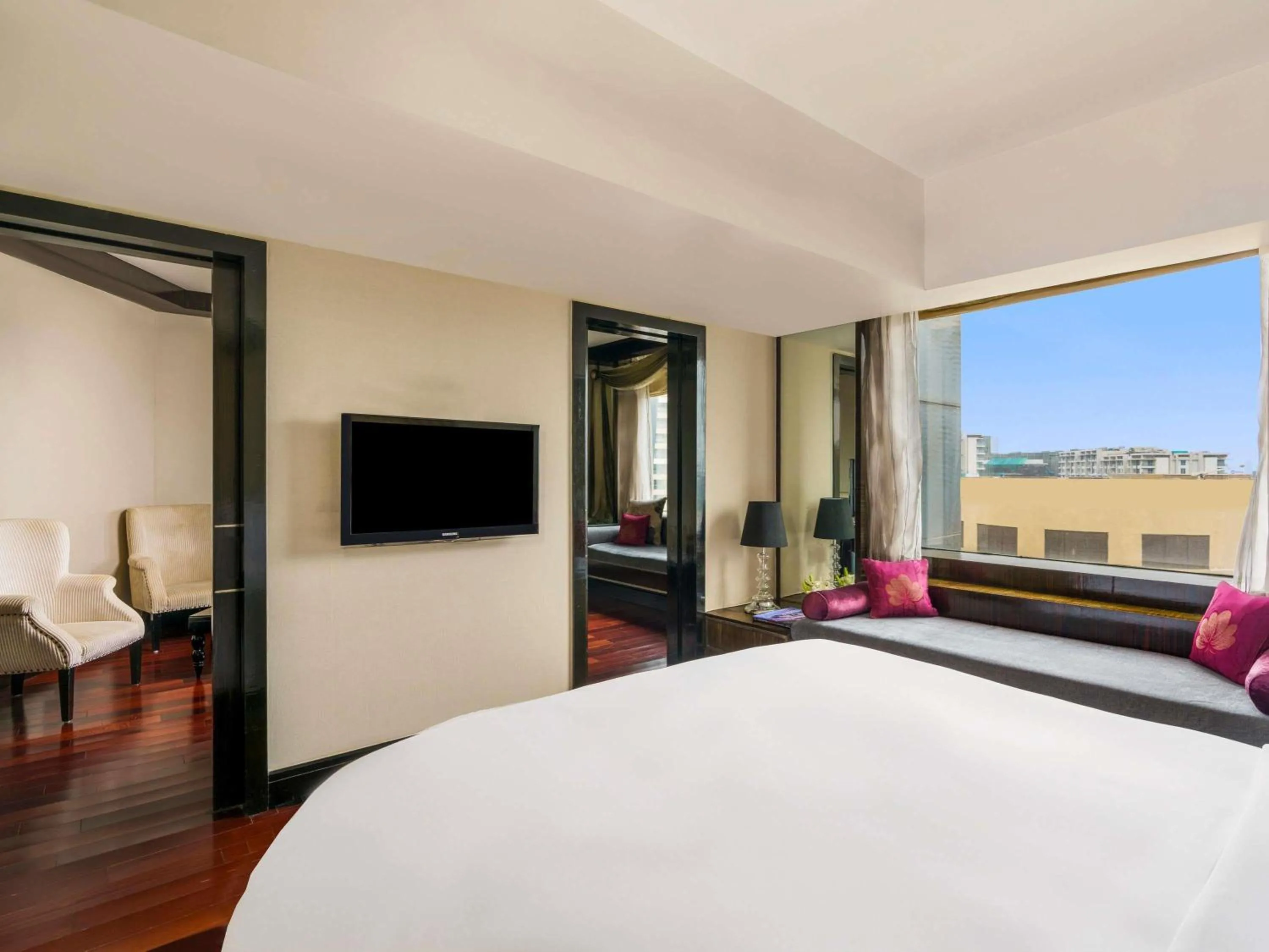 Bedroom, Bed in Sofitel Mumbai BKC