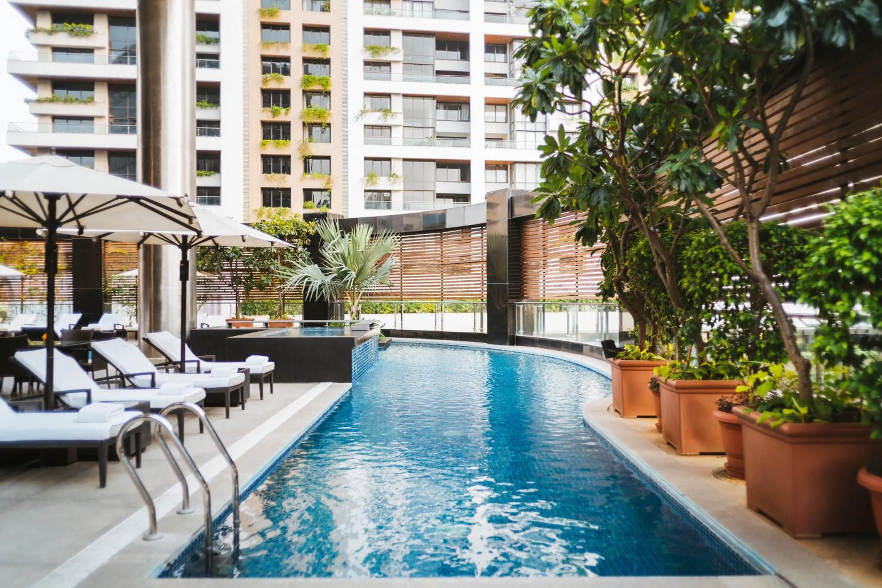Swimming pool in Sofitel Mumbai BKC