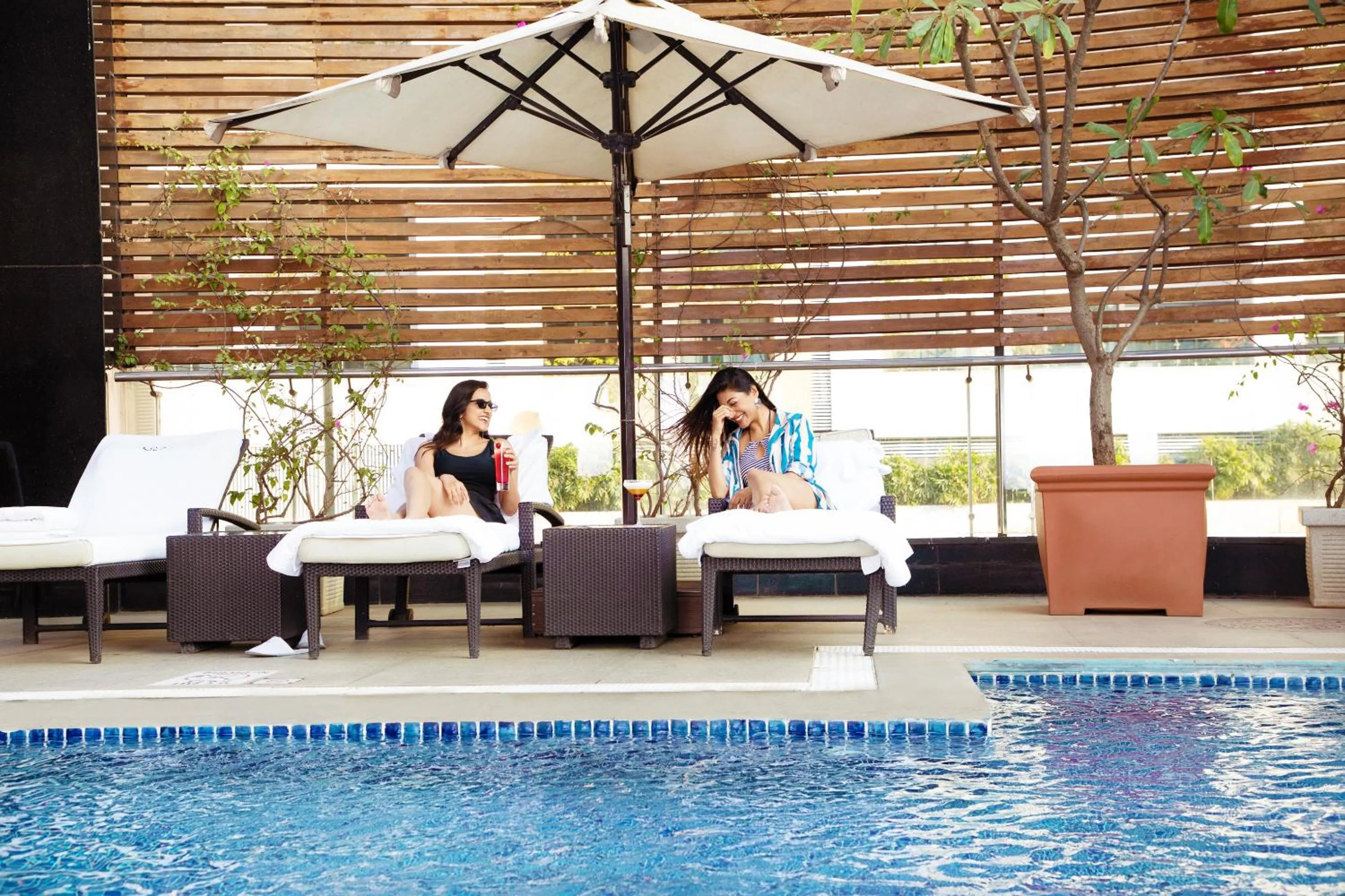 Swimming pool in Sofitel Mumbai BKC