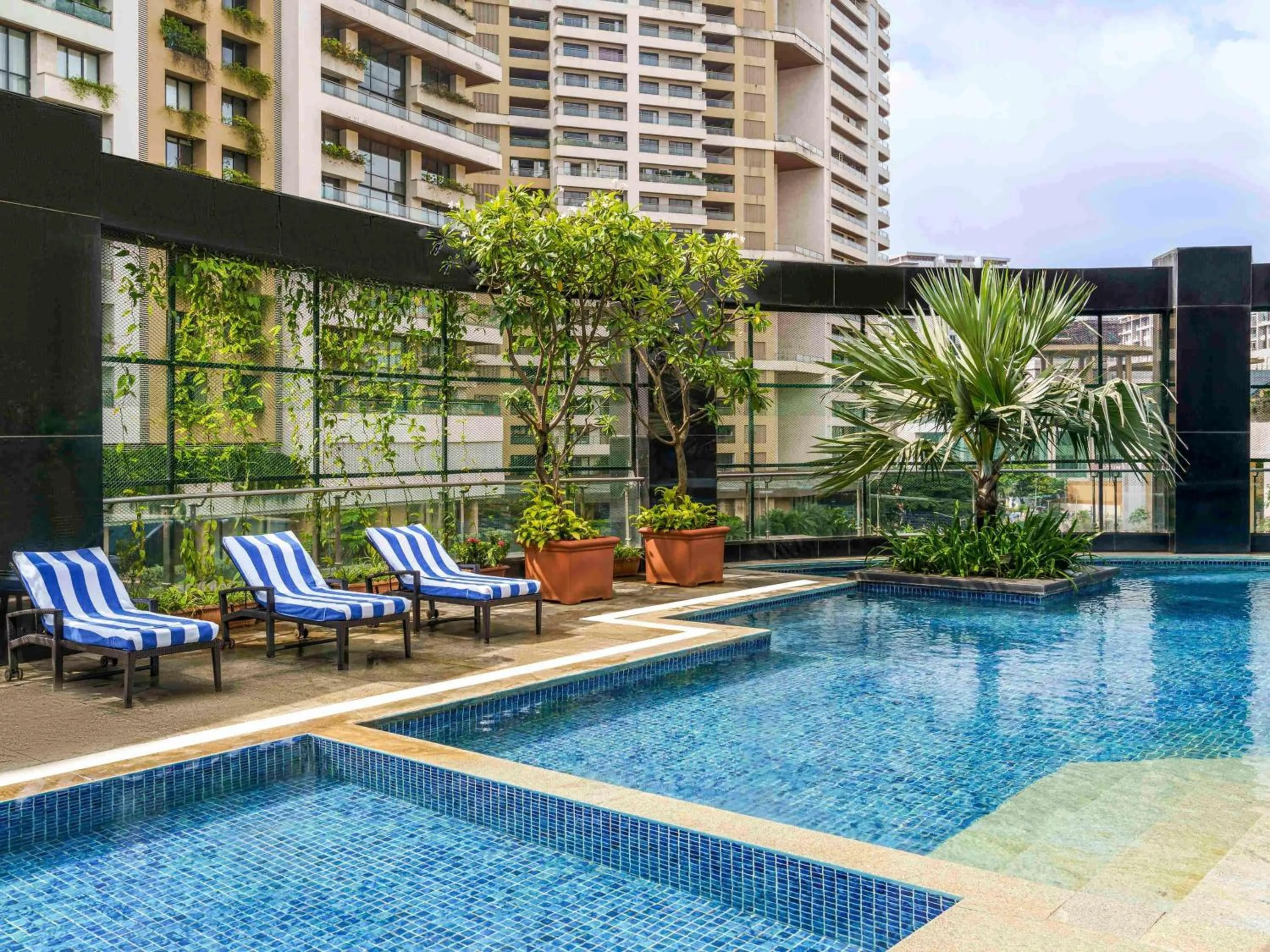 Pool view in Sofitel Mumbai BKC