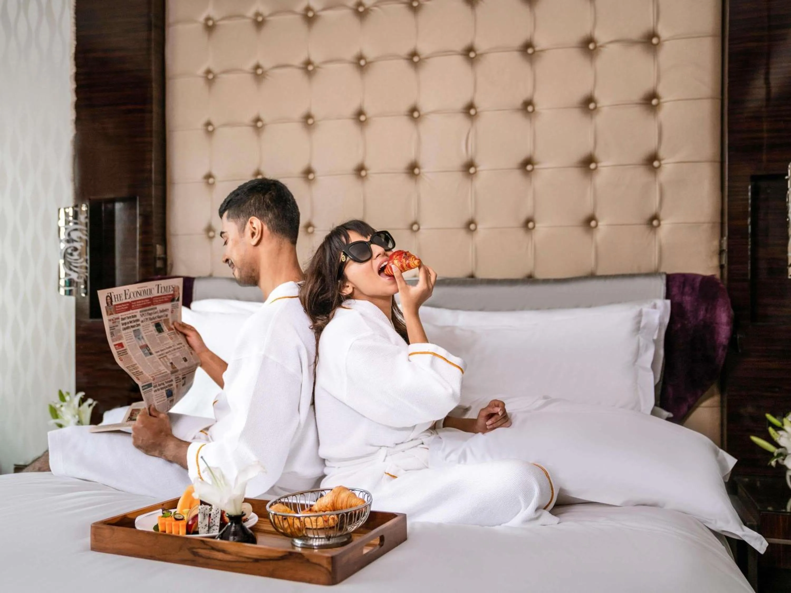 Breakfast, Bed in Sofitel Mumbai BKC
