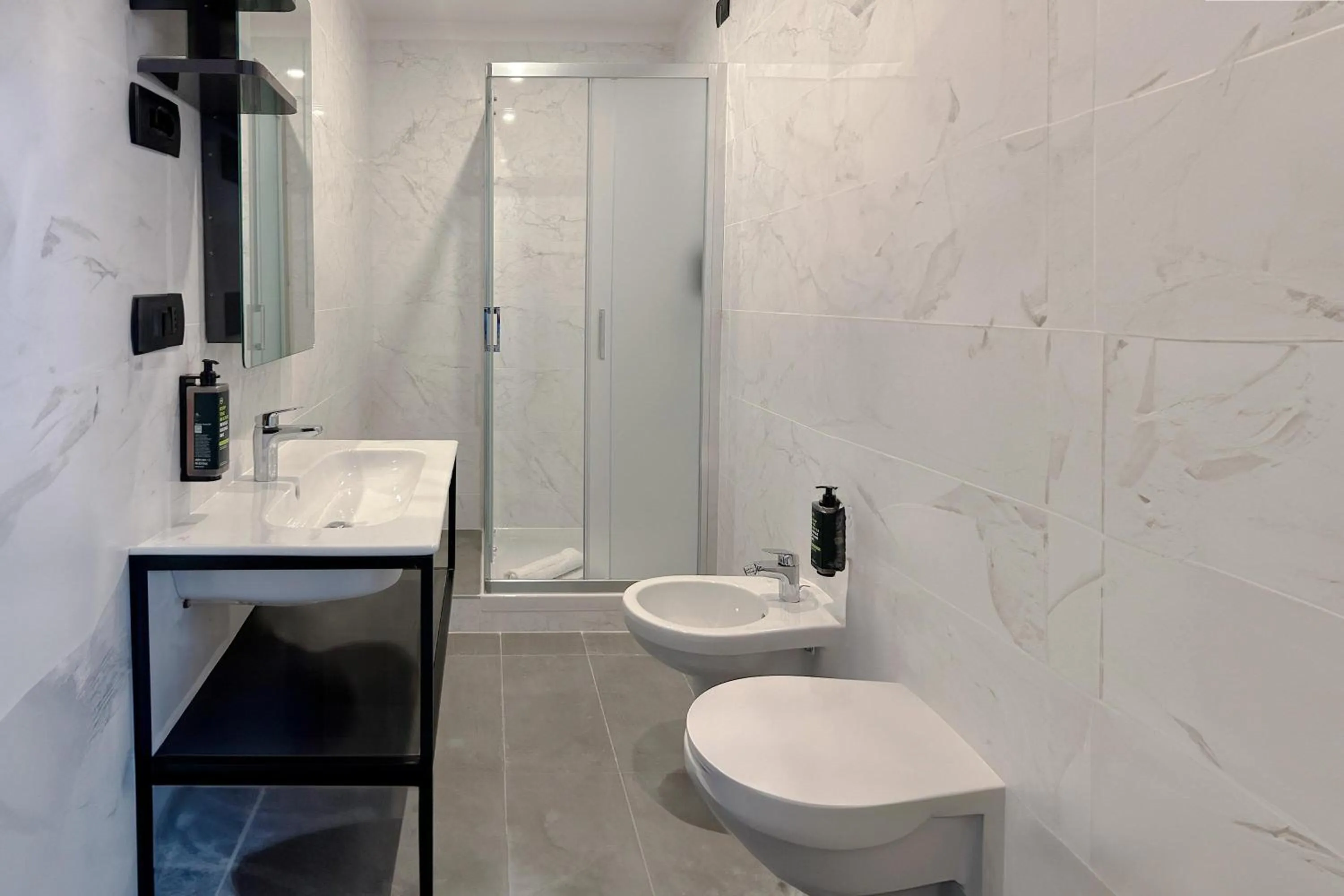 Bathroom in B&B Hotel Genova Principe