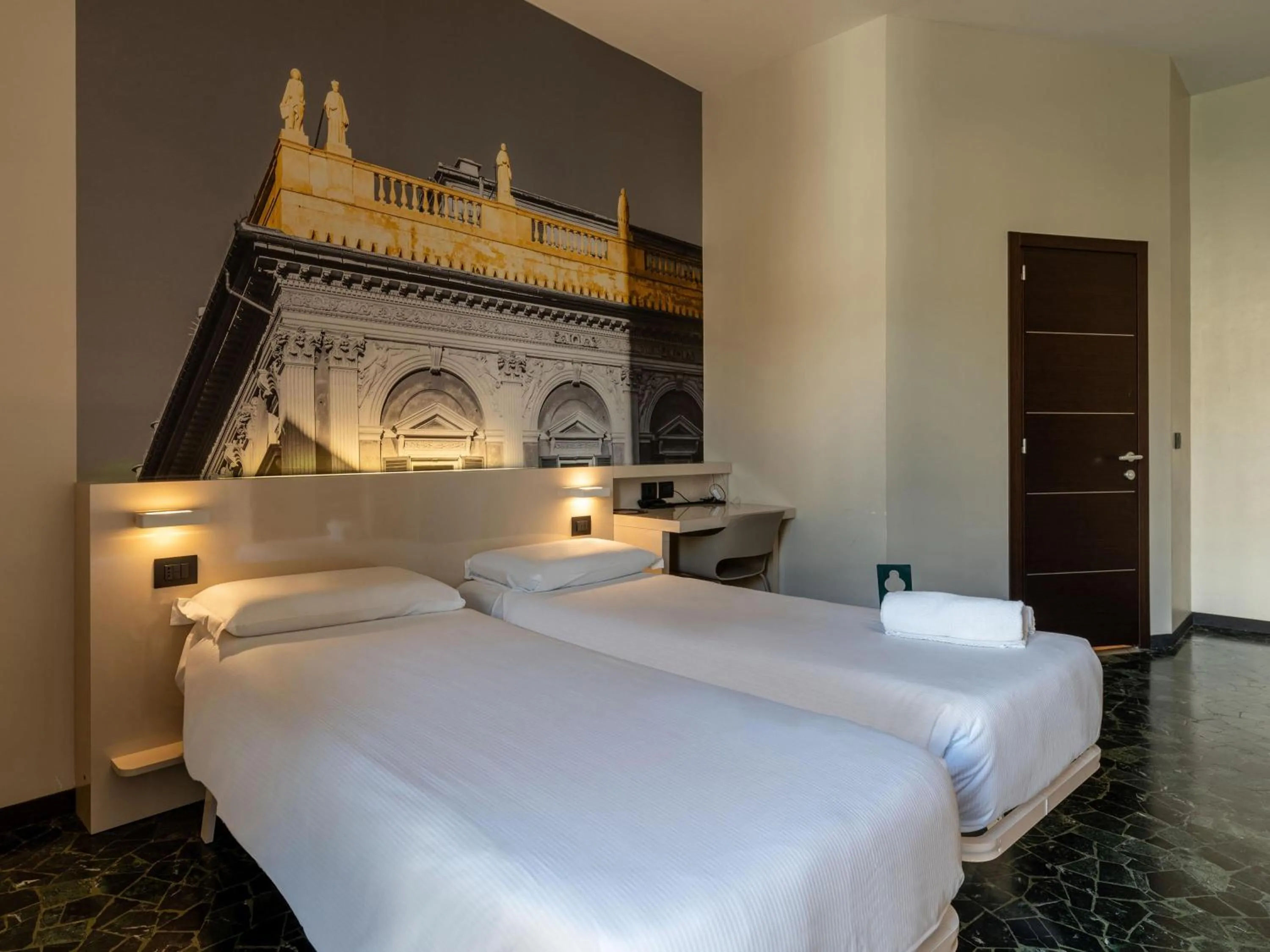 Photo of the whole room, Bed in B&B Hotel Genova Principe