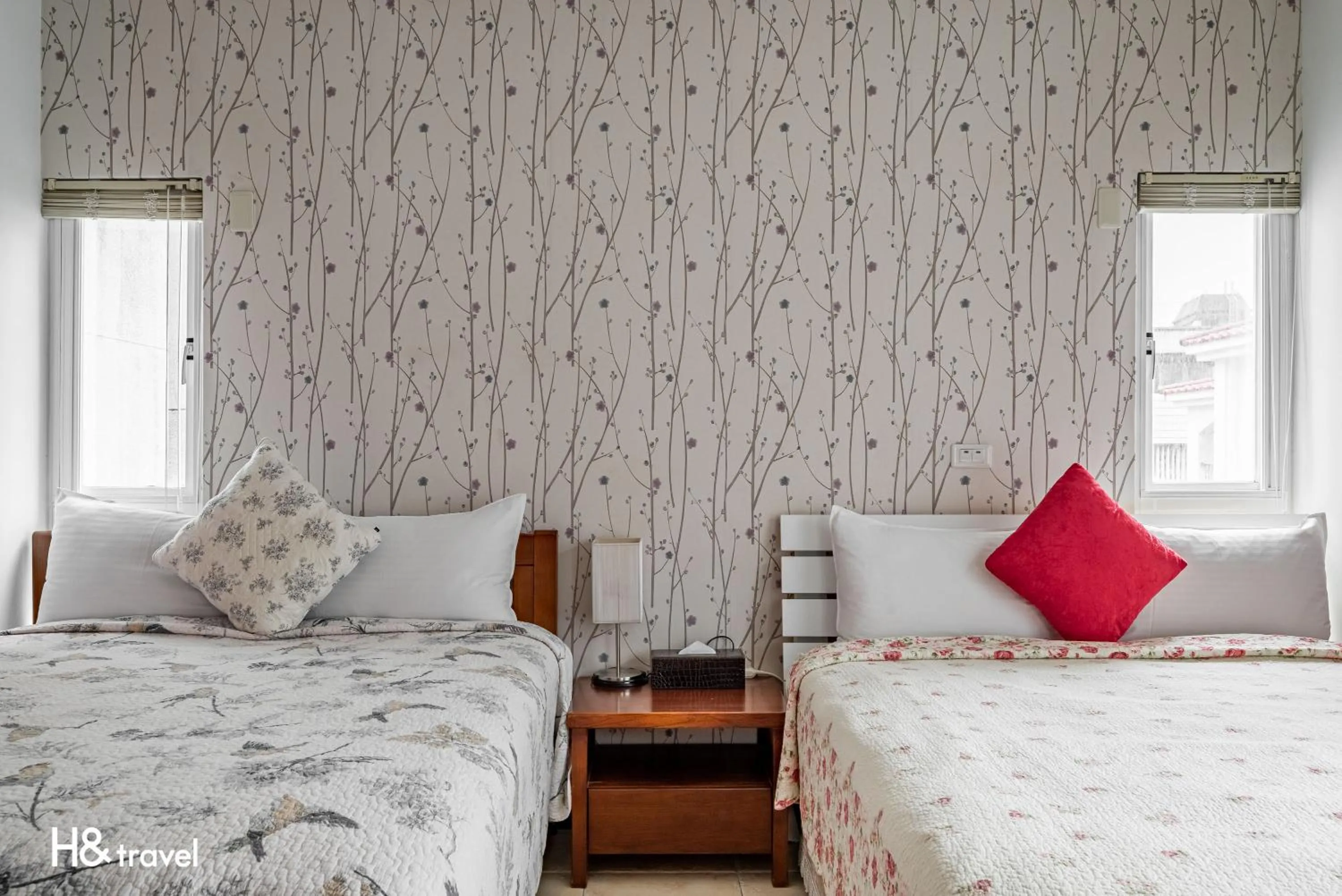 On site, Bed in White Cotton Candy Homestay