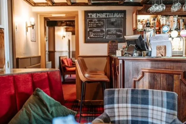 Lounge or bar in The Mortal Man Inn