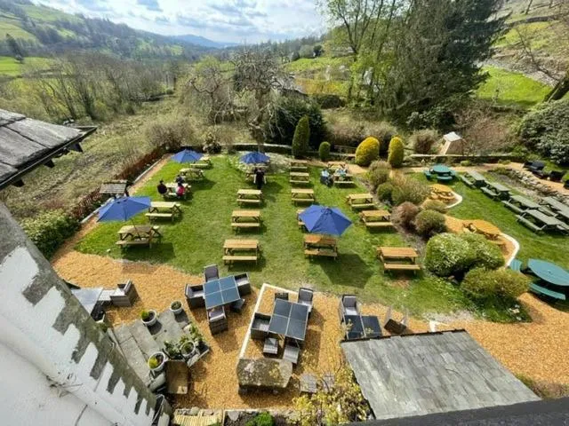 Patio in The Mortal Man Inn