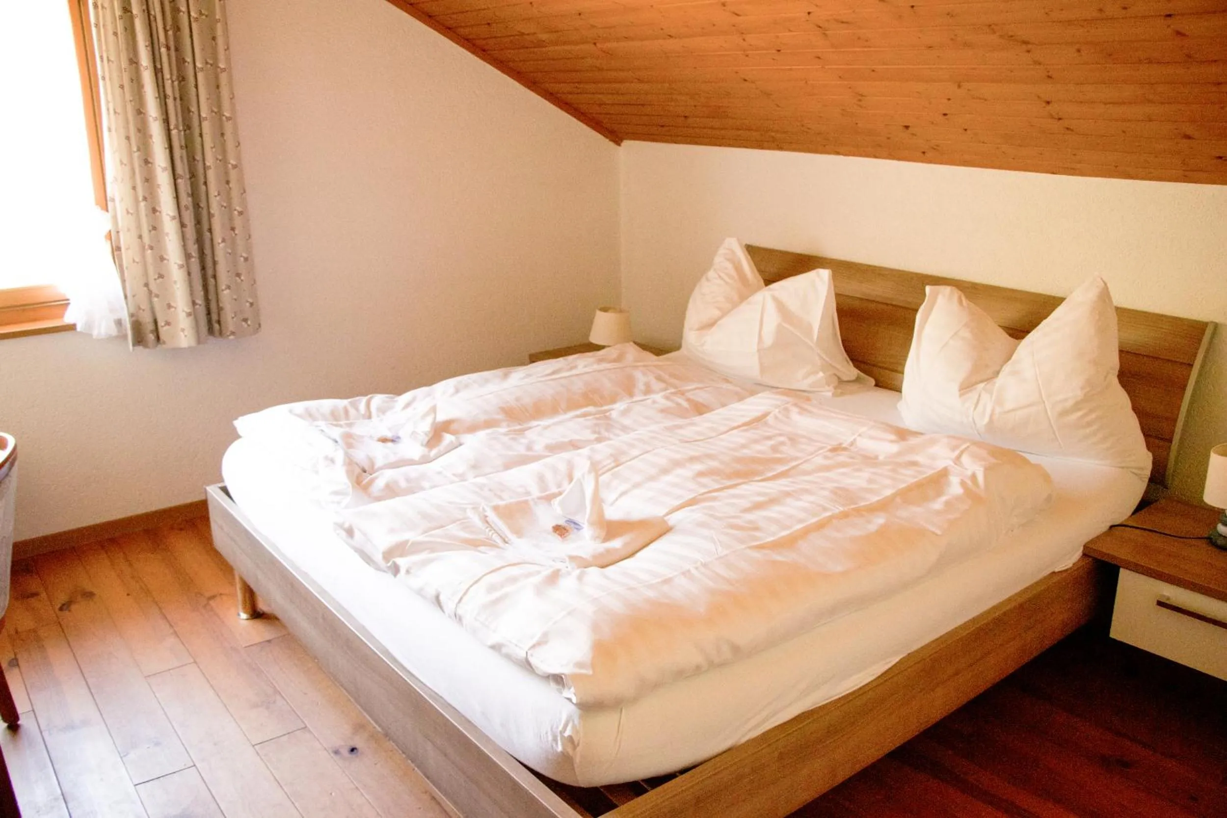 Bed in Hotel Rothorn Vintage-Style