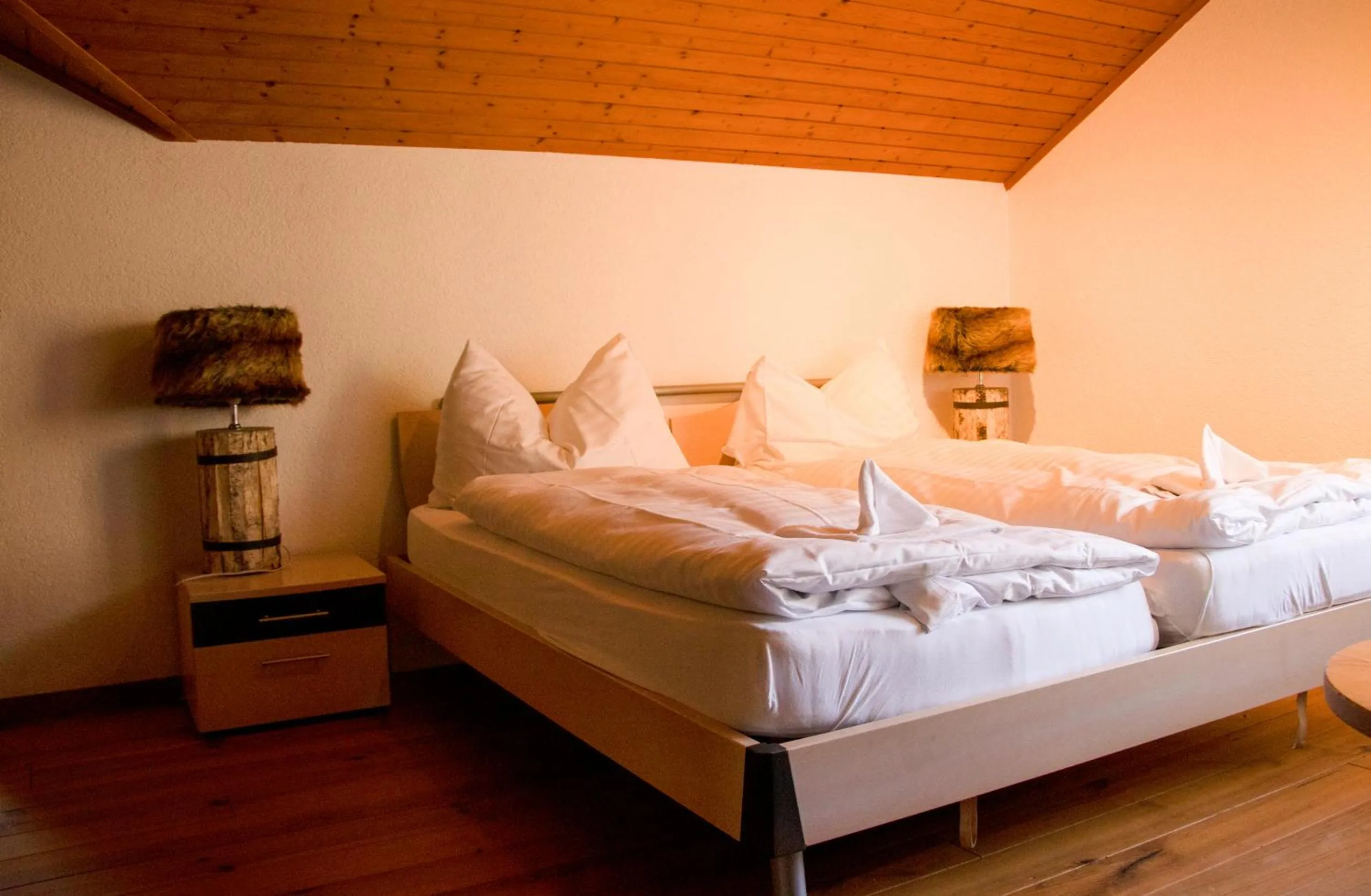 Bed in Hotel Rothorn Vintage-Style