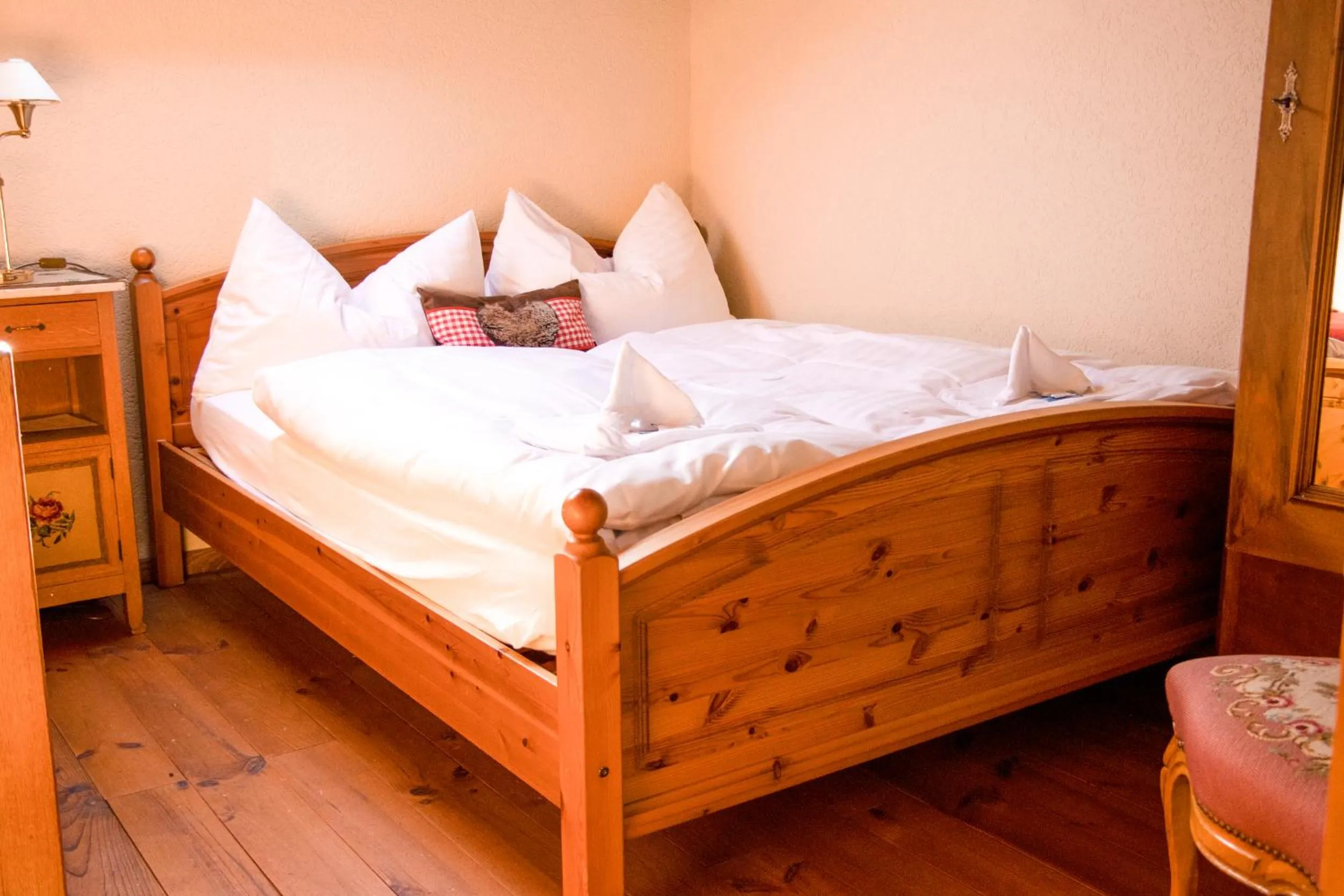 Bed in Hotel Rothorn Vintage-Style