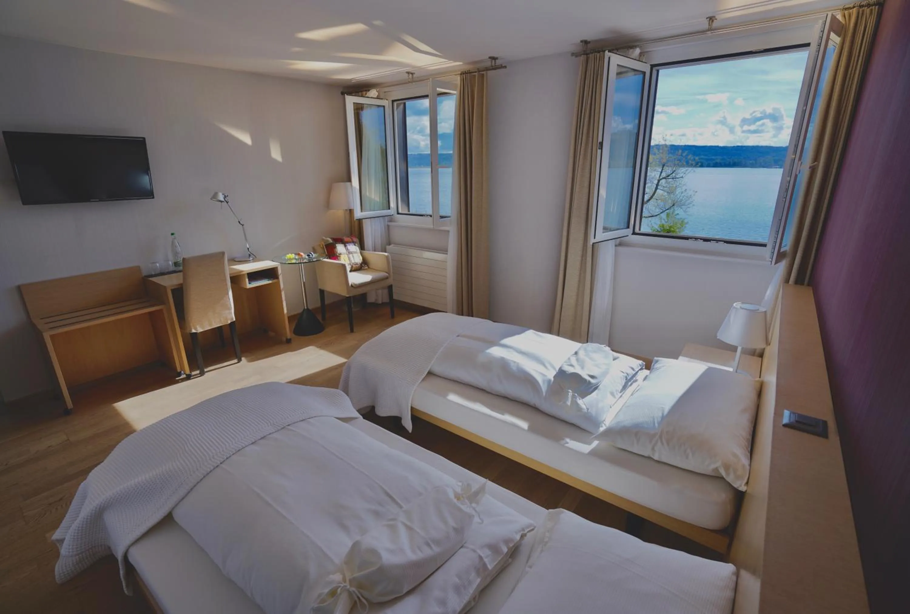 Lake view in Hotel Jean-Jacques Rousseau