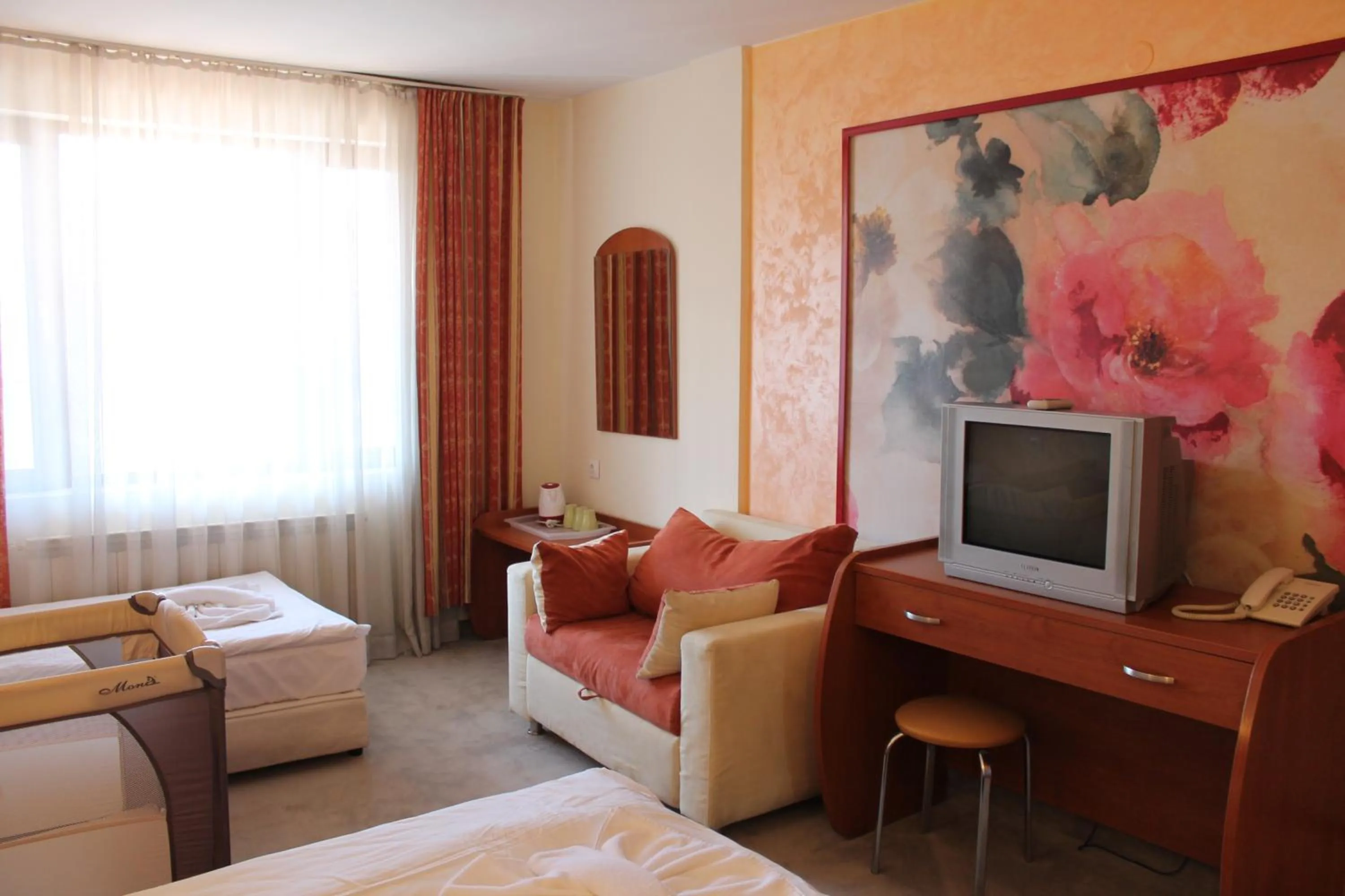 Bed in Elegant Hotel