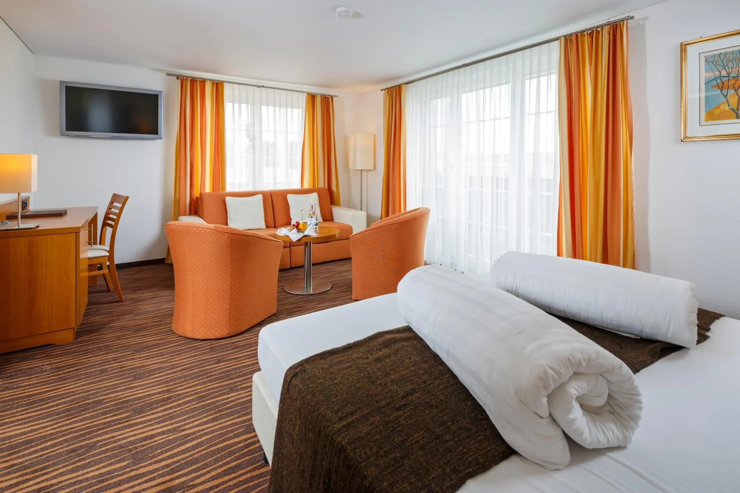 Deluxe Double Room with Balcony and Countryside View in Seemöwe Swiss Quality Hotel Deluxe Double Room with Balcony and Countryside View in Seemöwe Swiss Quality Hotel