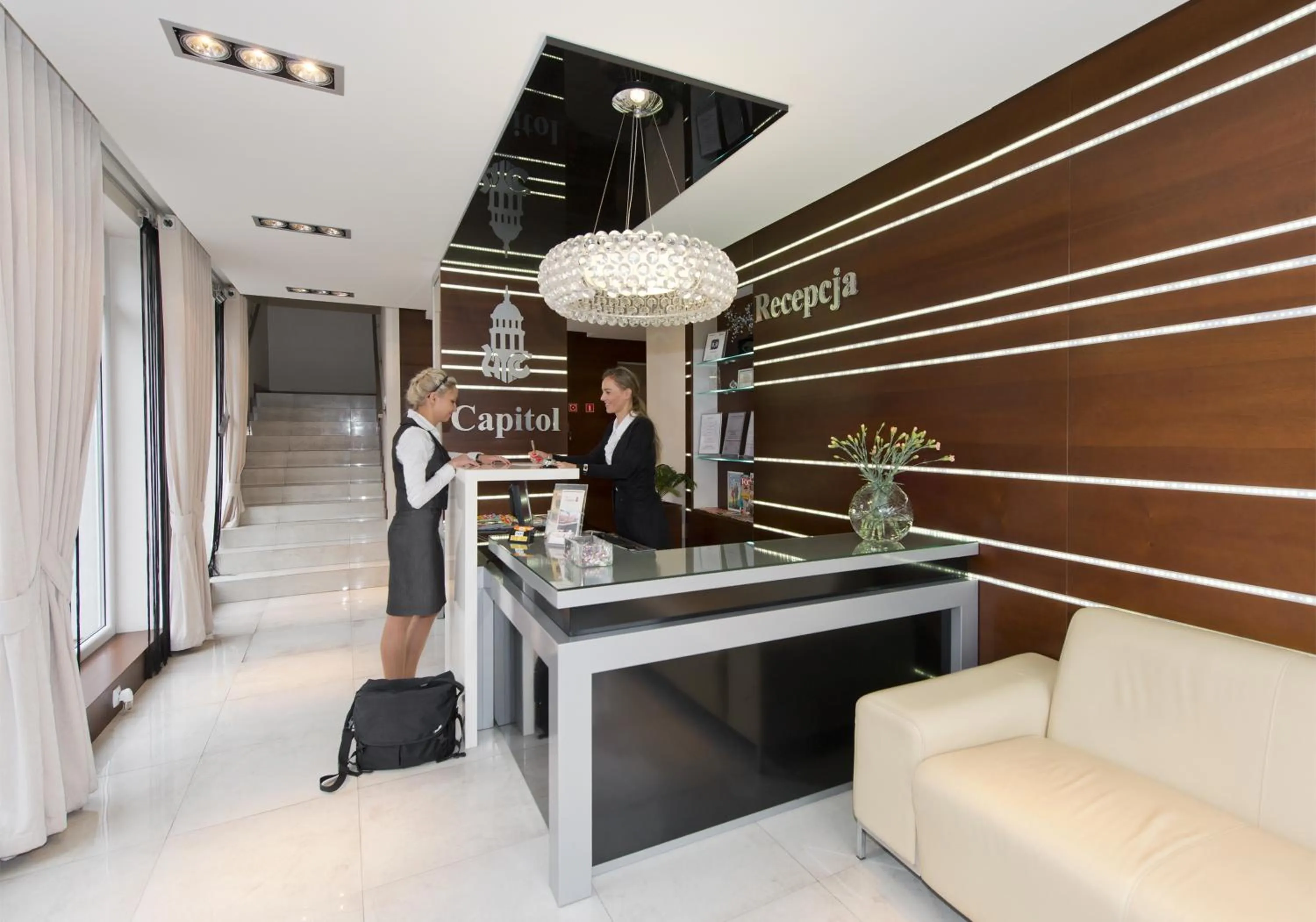 Lobby or reception in Hotel Capitol