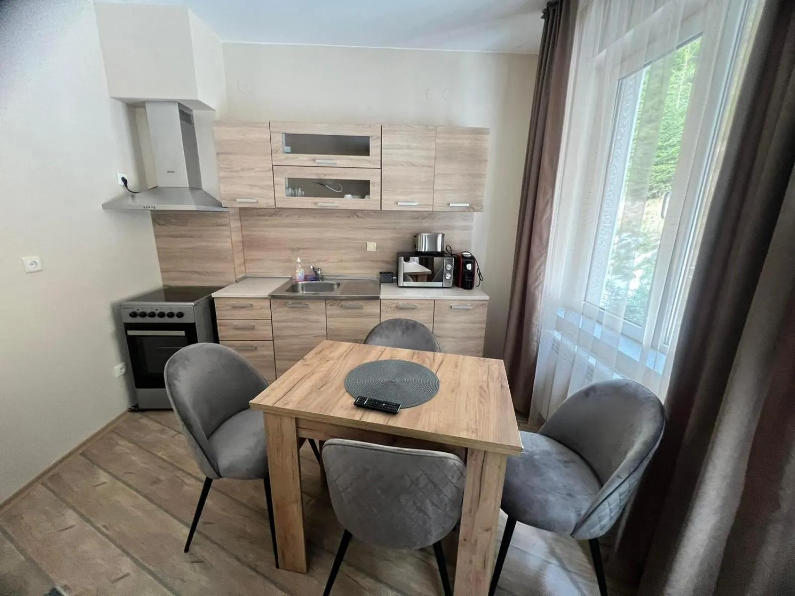 Kitchen or kitchenette in The Stream Resort Pamporovo