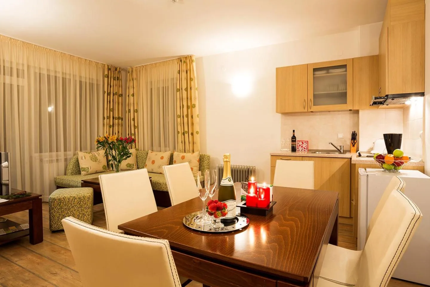 Living room in The Stream Resort Pamporovo