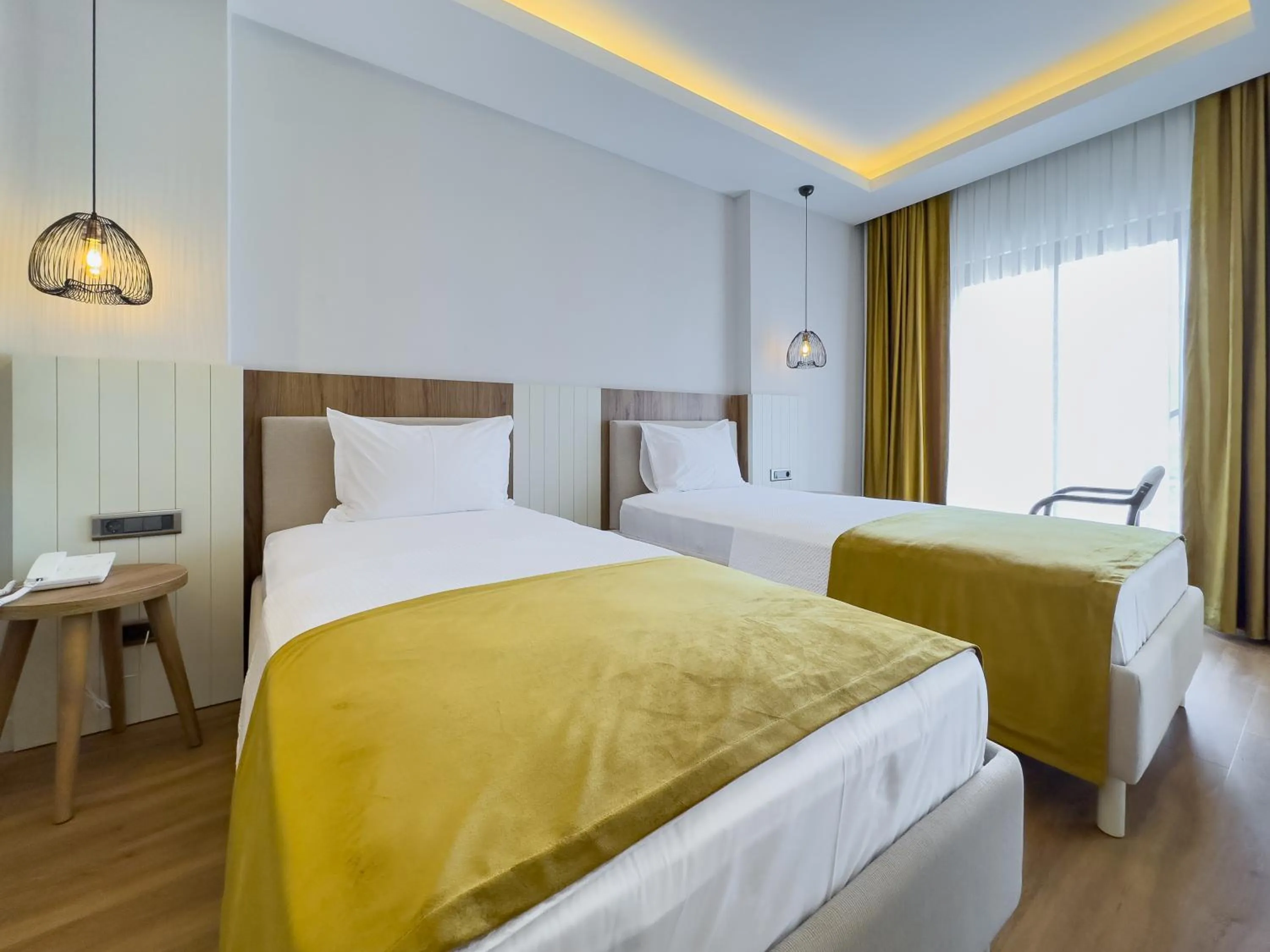 Bed in Dedeoğlu Port Hotel