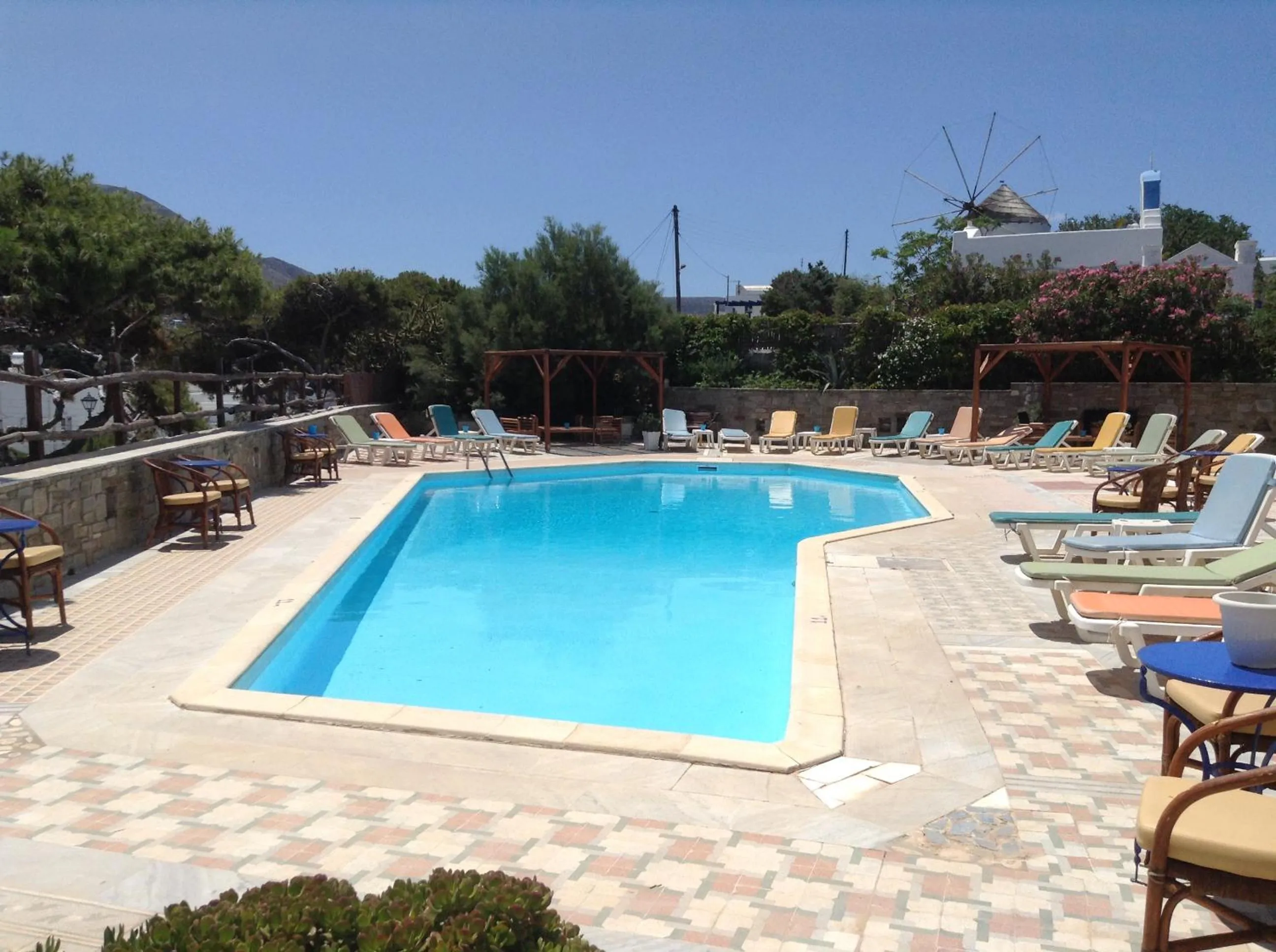 Swimming pool in Pandrossos Hotel - Paros