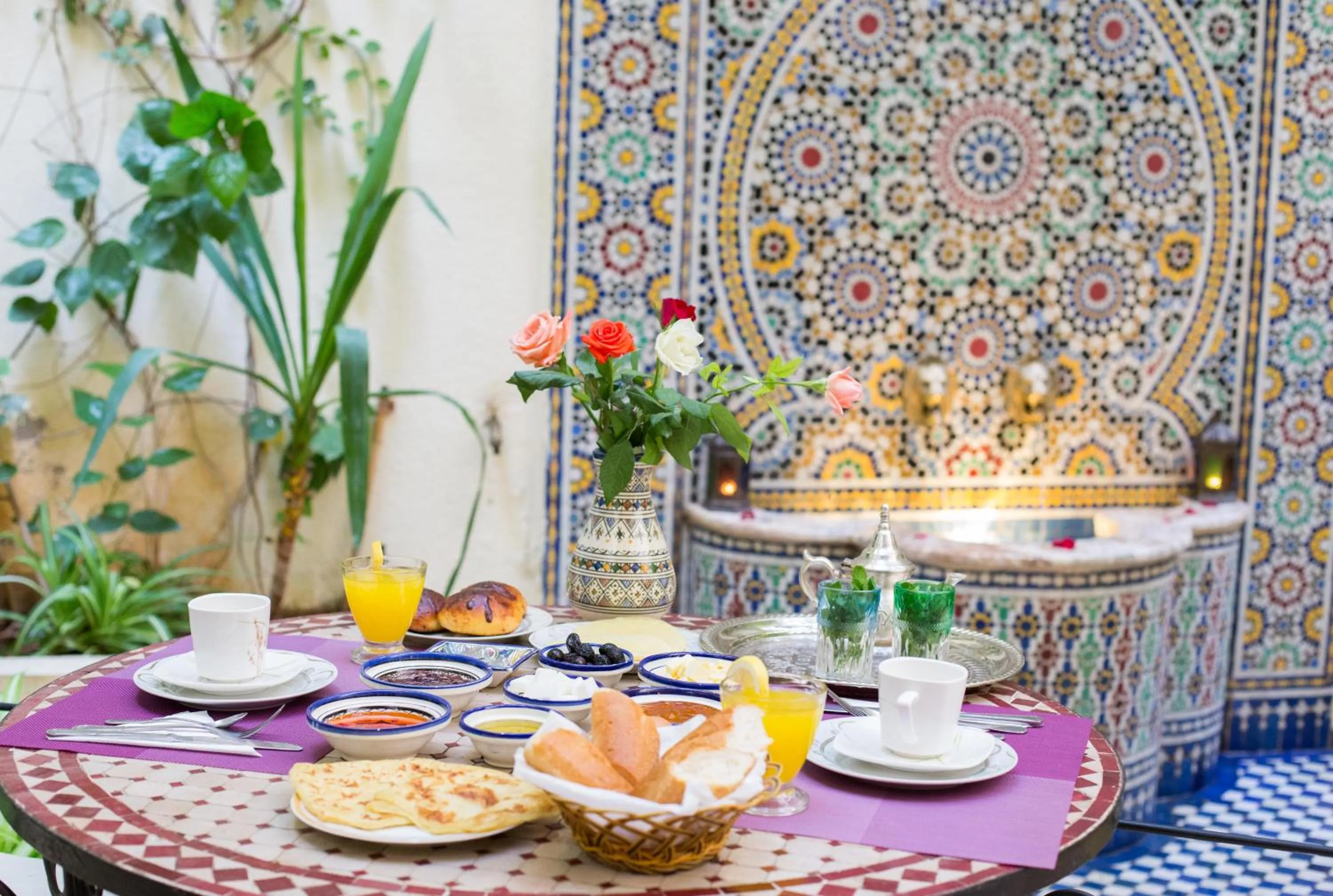 Breakfast in Riad Jardin Chrifa