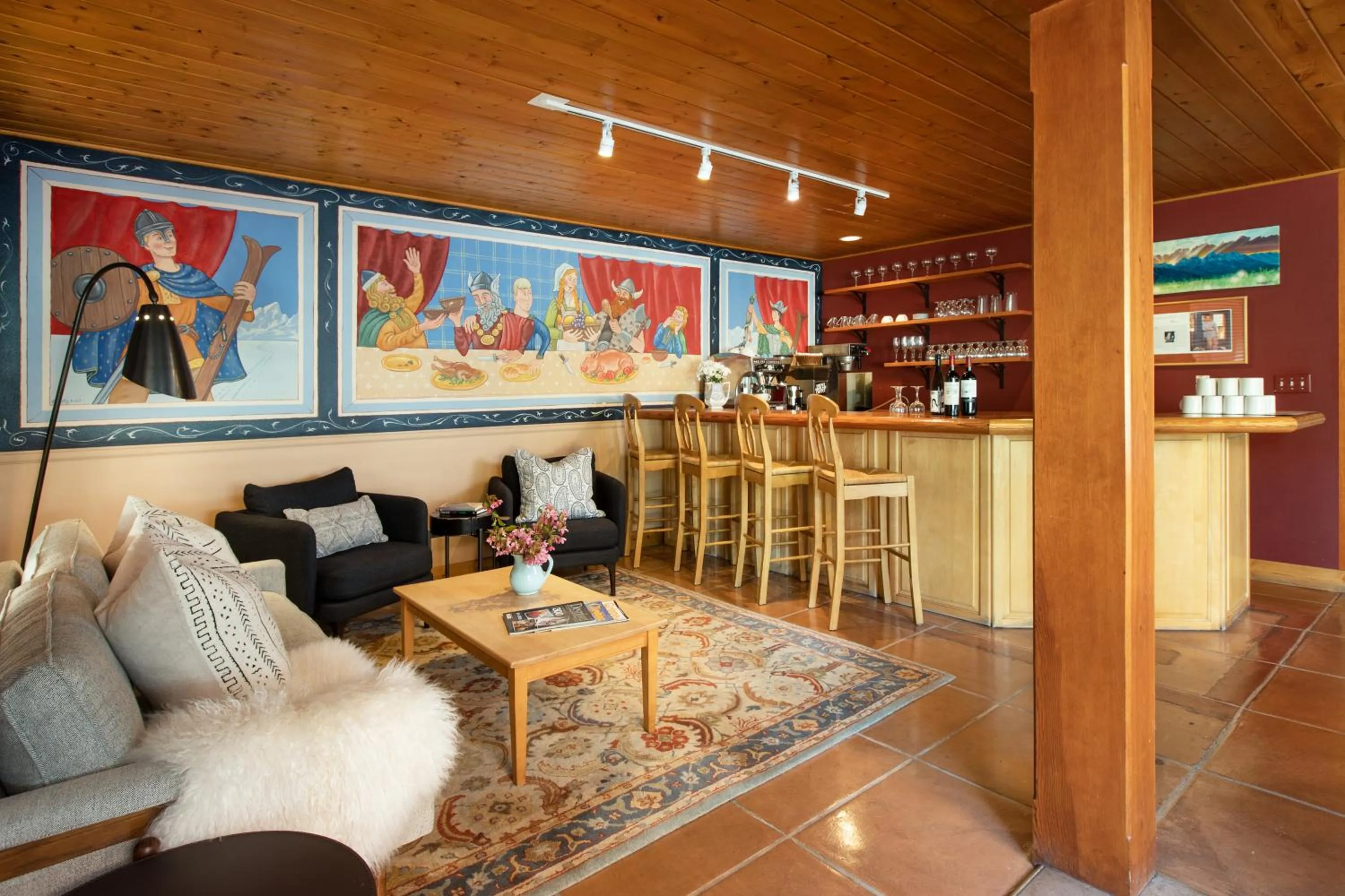 Lounge or bar in The Alpine House