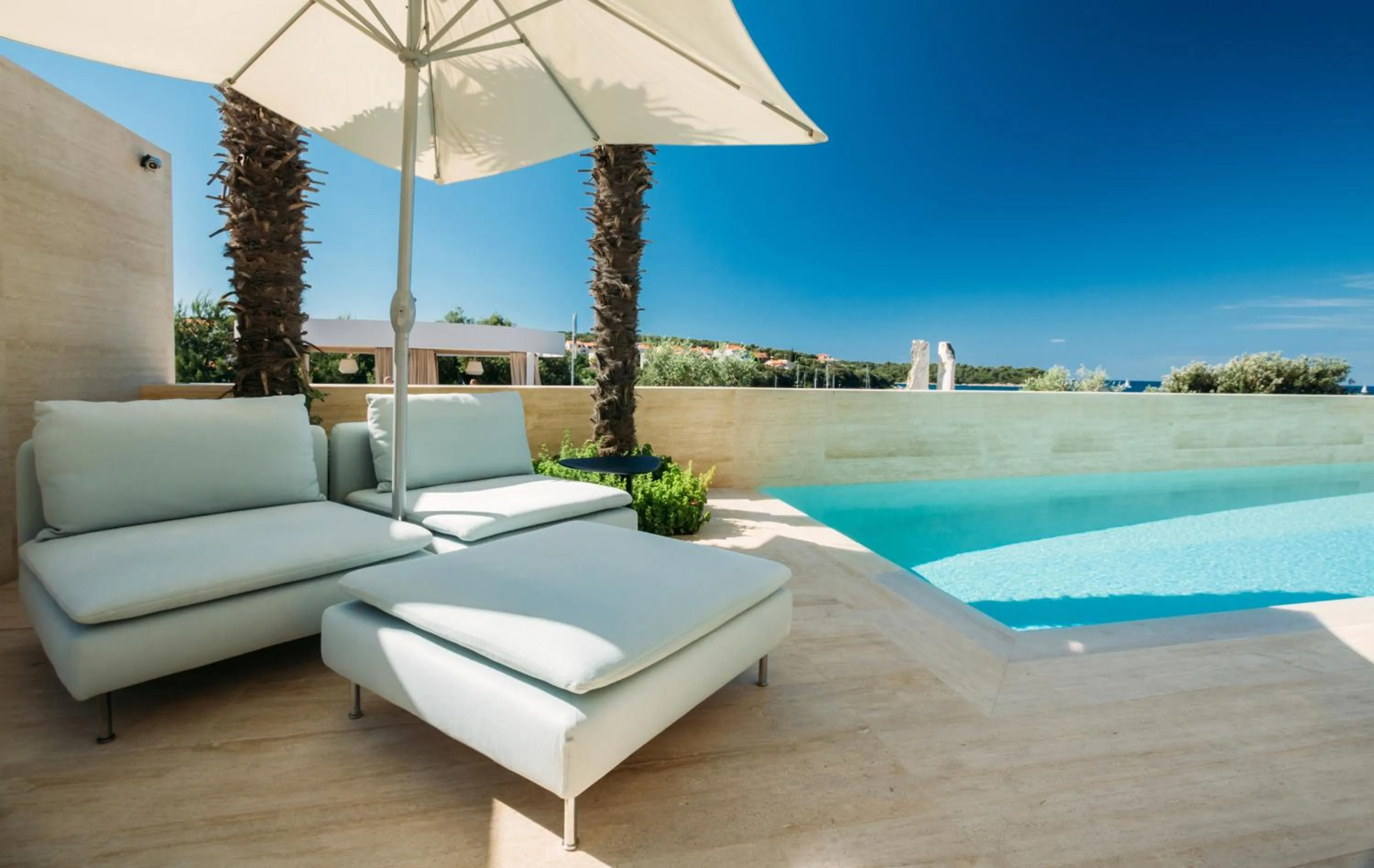 Pool view in Boutique Hotel Valsabbion