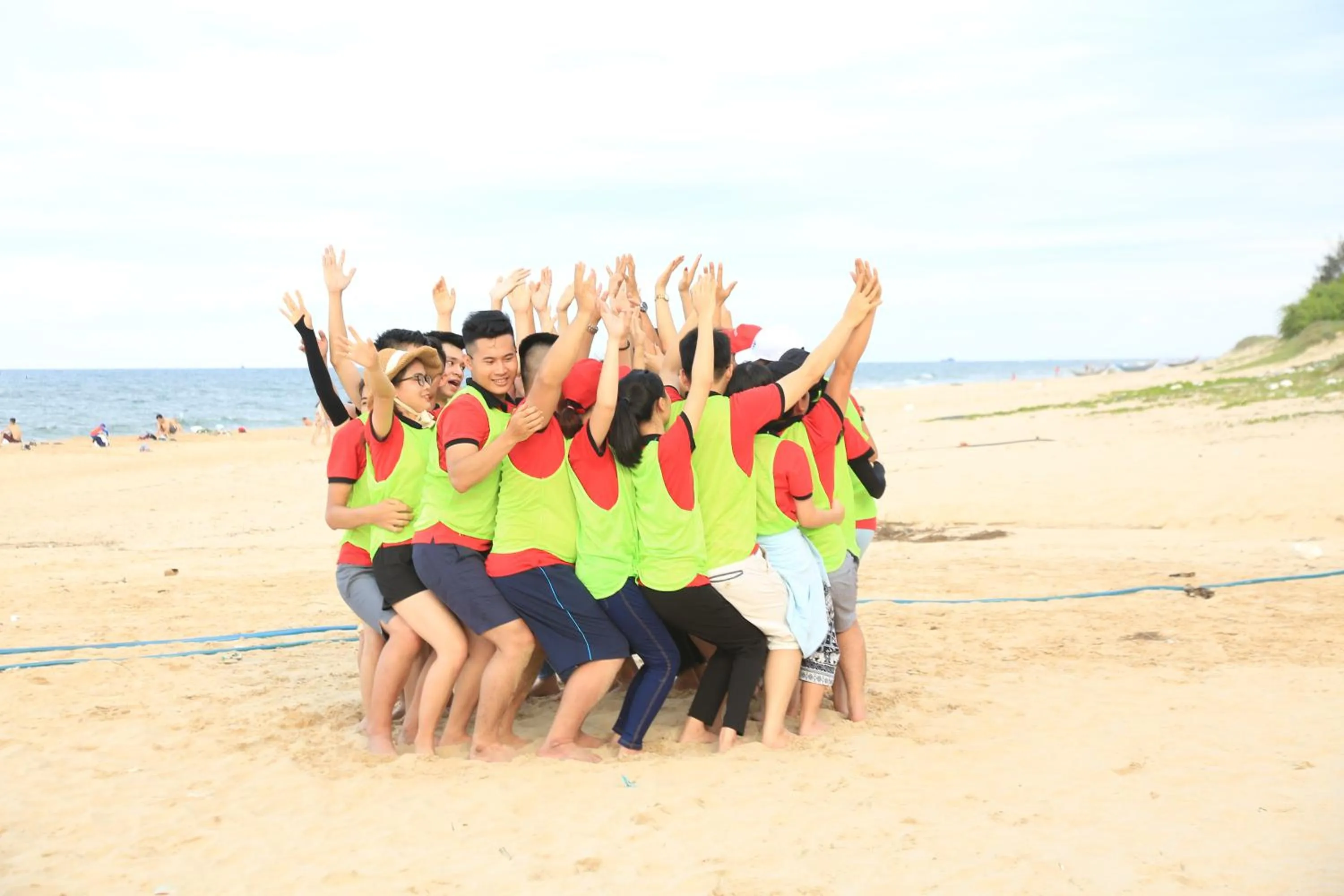 People in Phu Cuong Beach Hotel
