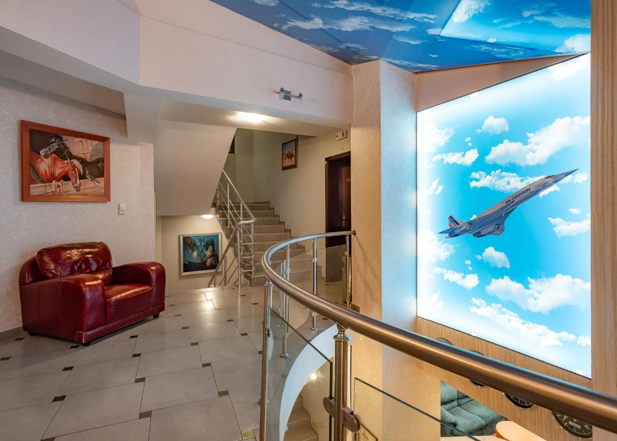 Seating area in Hotel Concorde