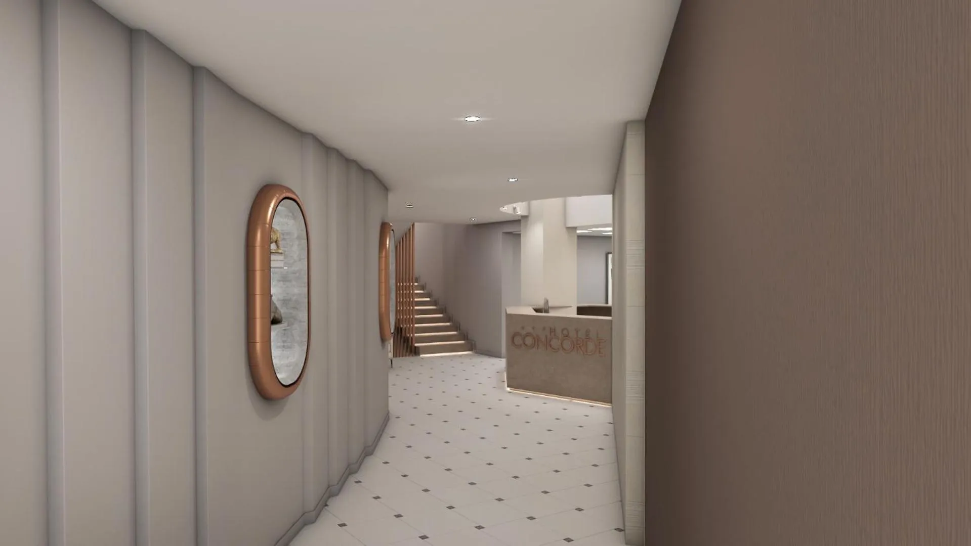 Lobby or reception in Hotel Concorde