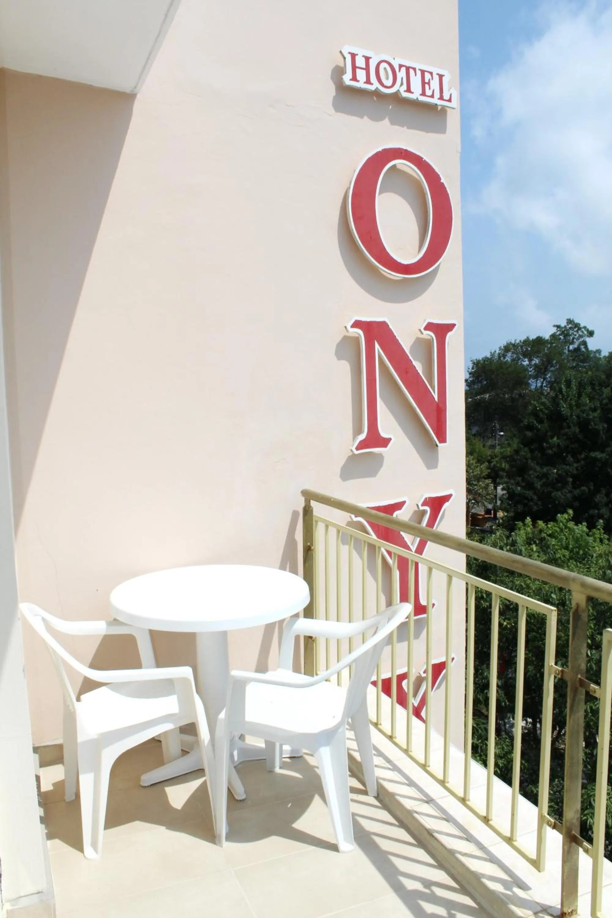 Property logo or sign in Hotel Onyx