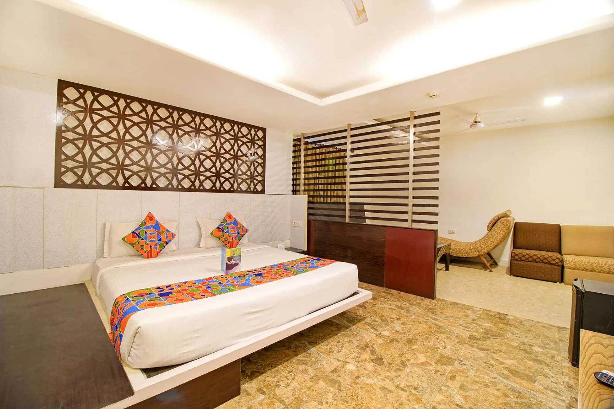 Bedroom, Bed in FabHotel White Klove - Nr New Delhi Railway Station