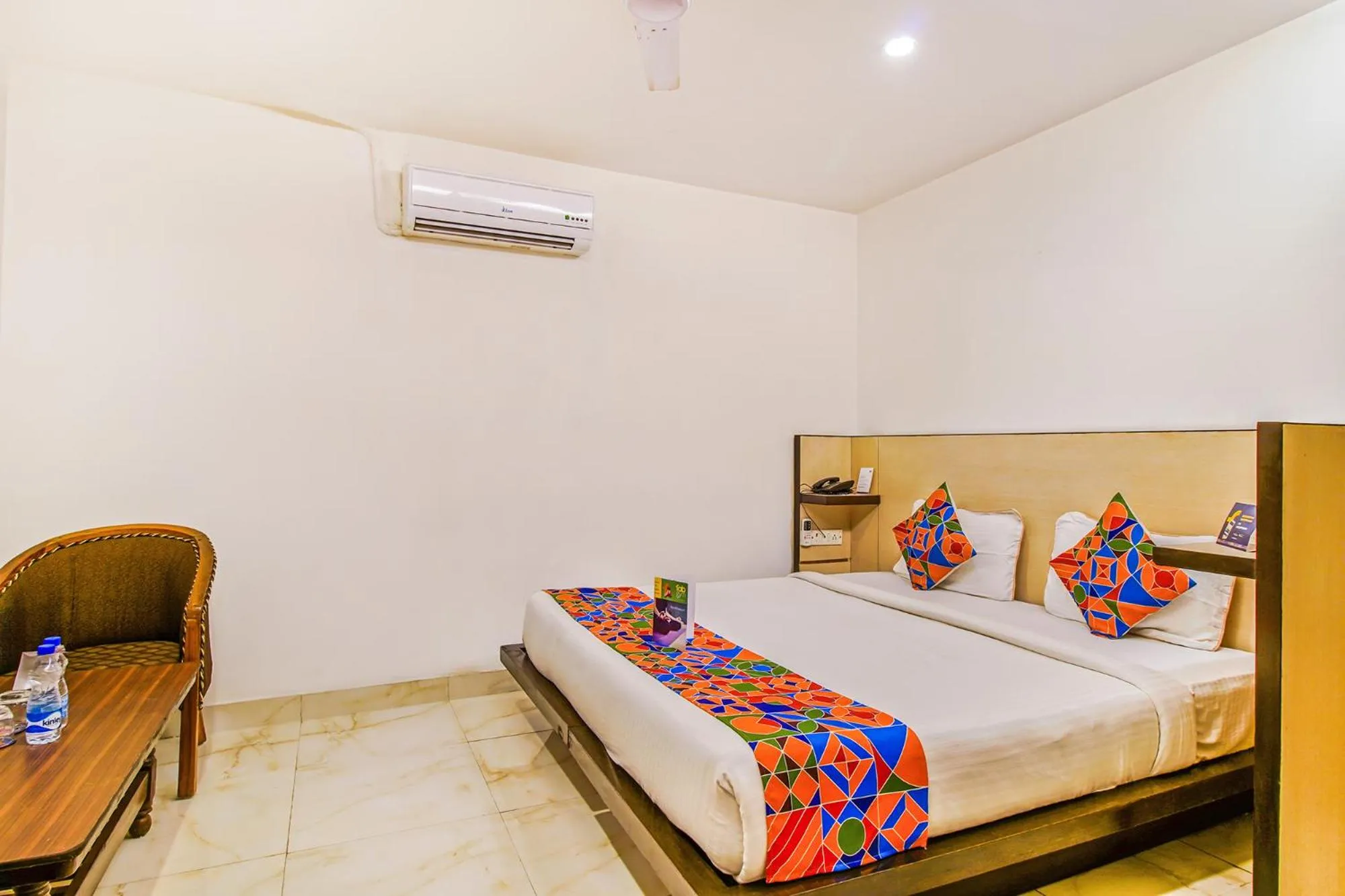View (from property/room), Bed in FabHotel White Klove - Nr New Delhi Railway Station