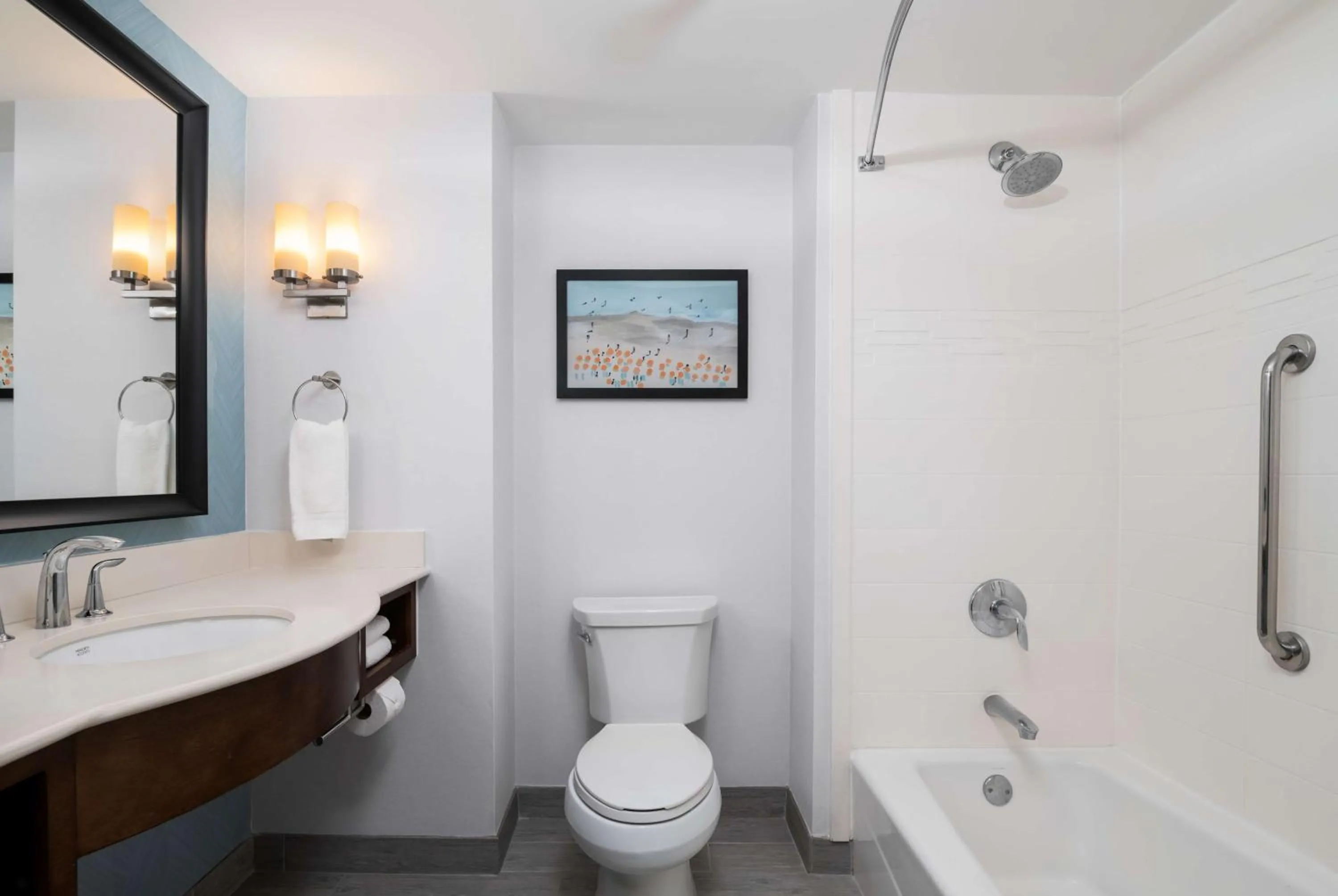 Bathroom in Hilton Garden Inn Daytona Beach Oceanfront