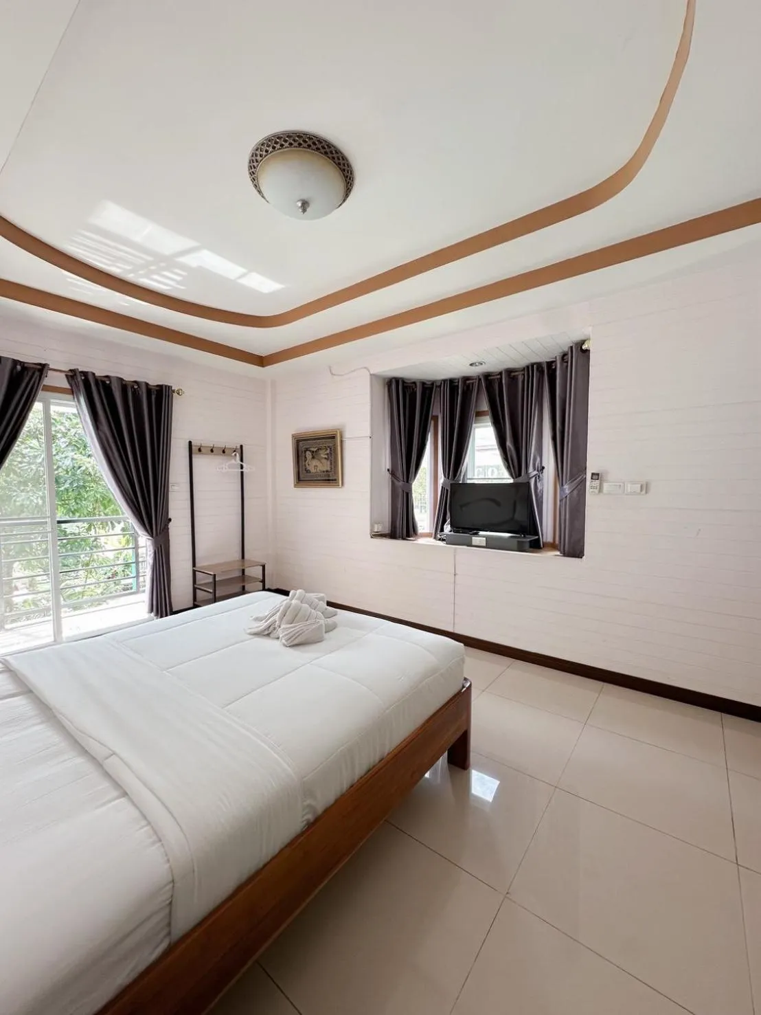 Bed in ชอว์ งาทอง รีสอร์ต Chor Ngar Thong Erawan Kanchanaburi