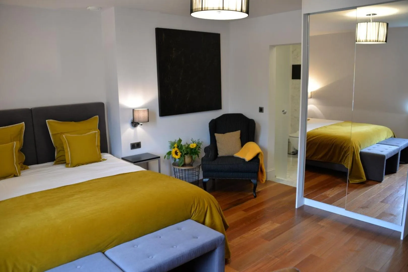 Bed in Notarishuis Beveren B&B