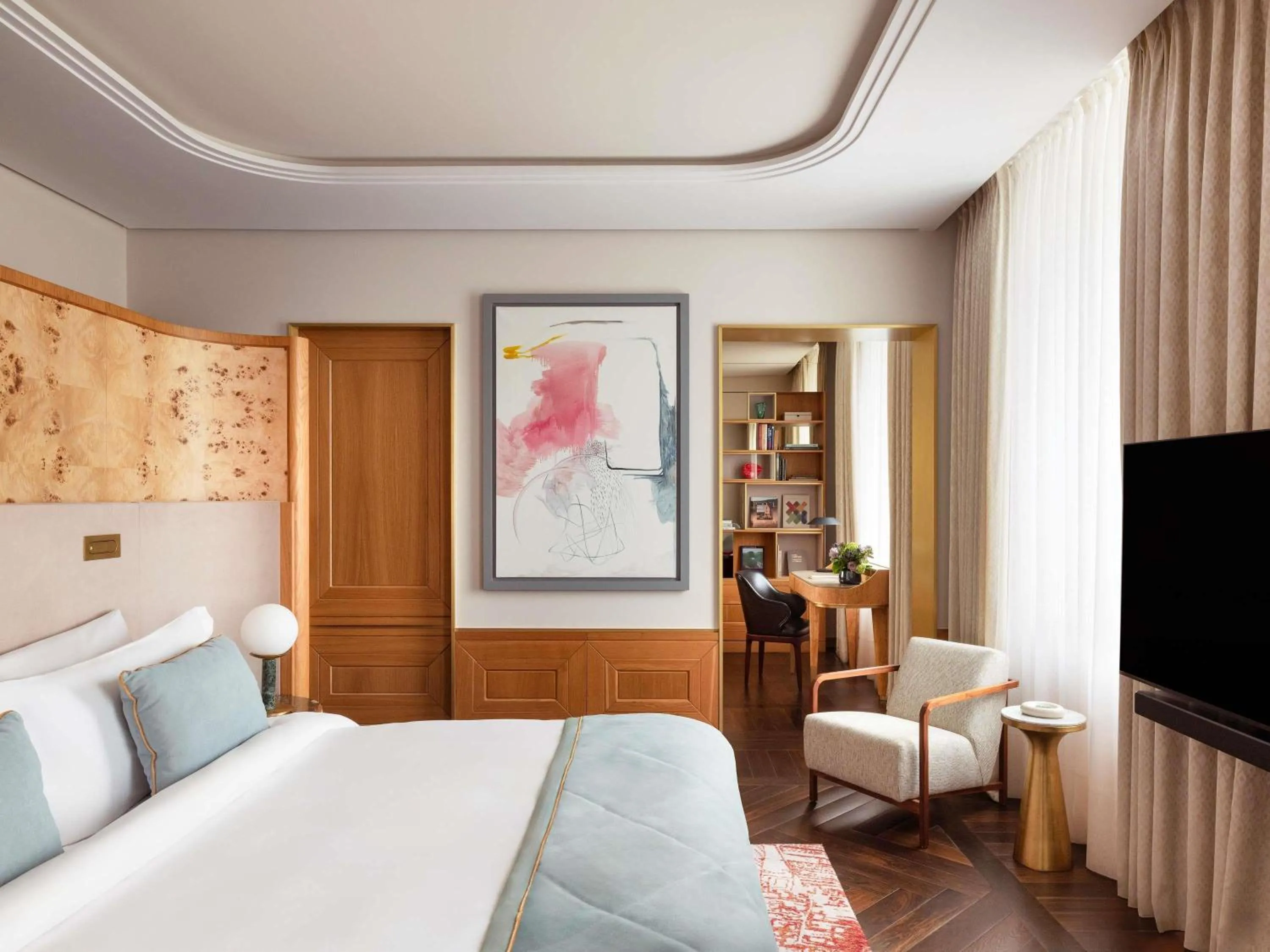 Bedroom, Bed in Raffles Europejski Warsaw