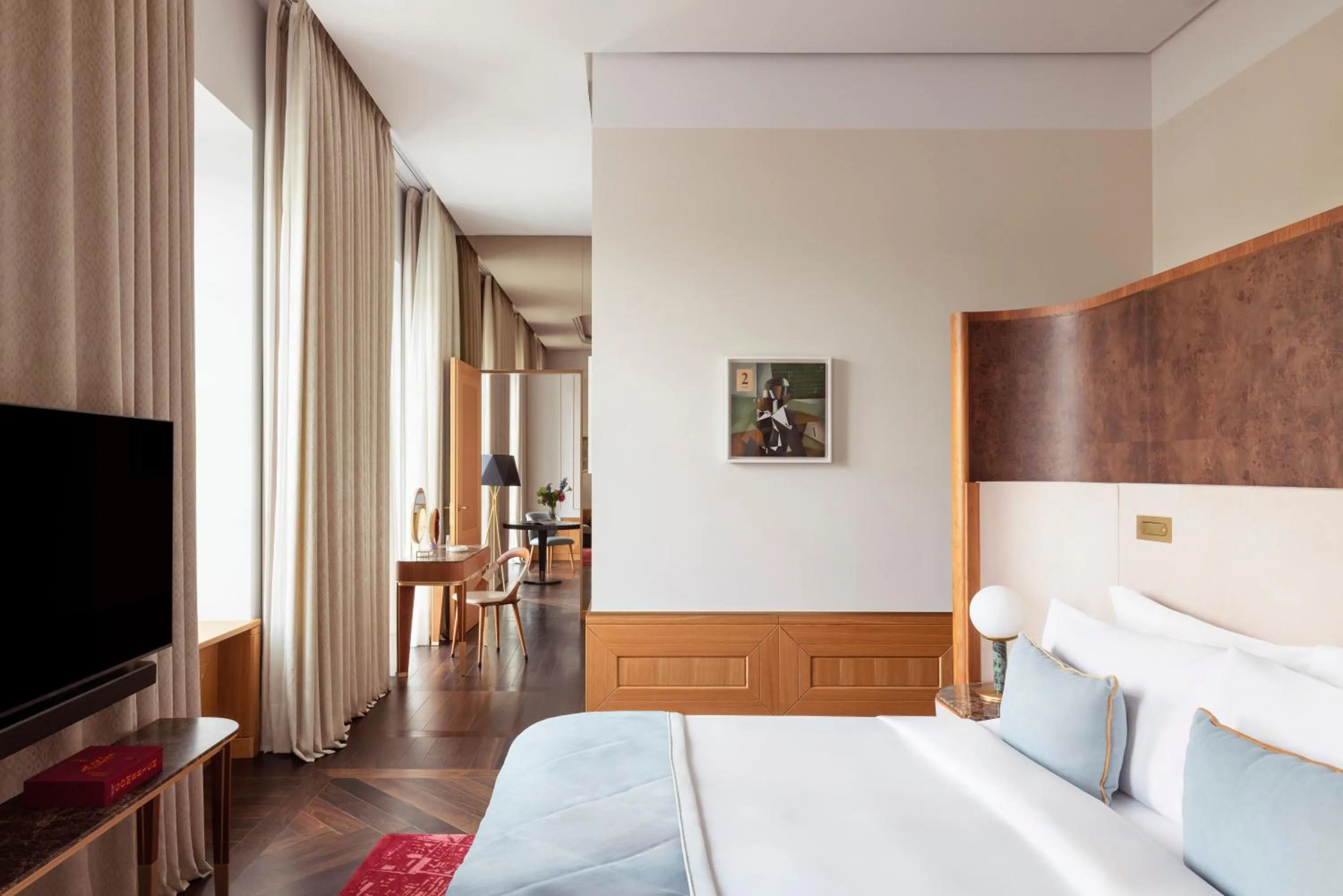 Bedroom, Bed in Raffles Europejski Warsaw