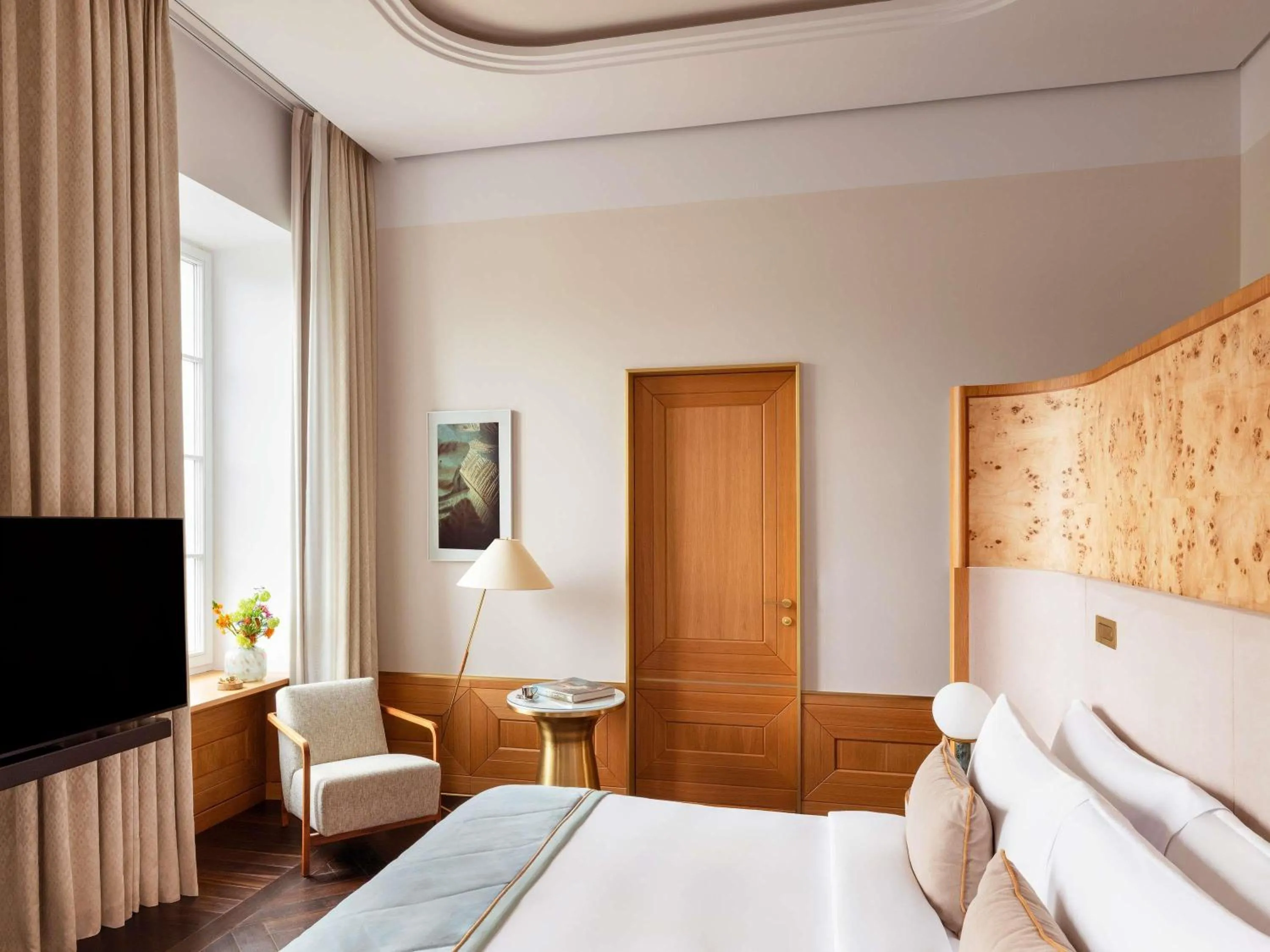 Bedroom, Bed in Raffles Europejski Warsaw
