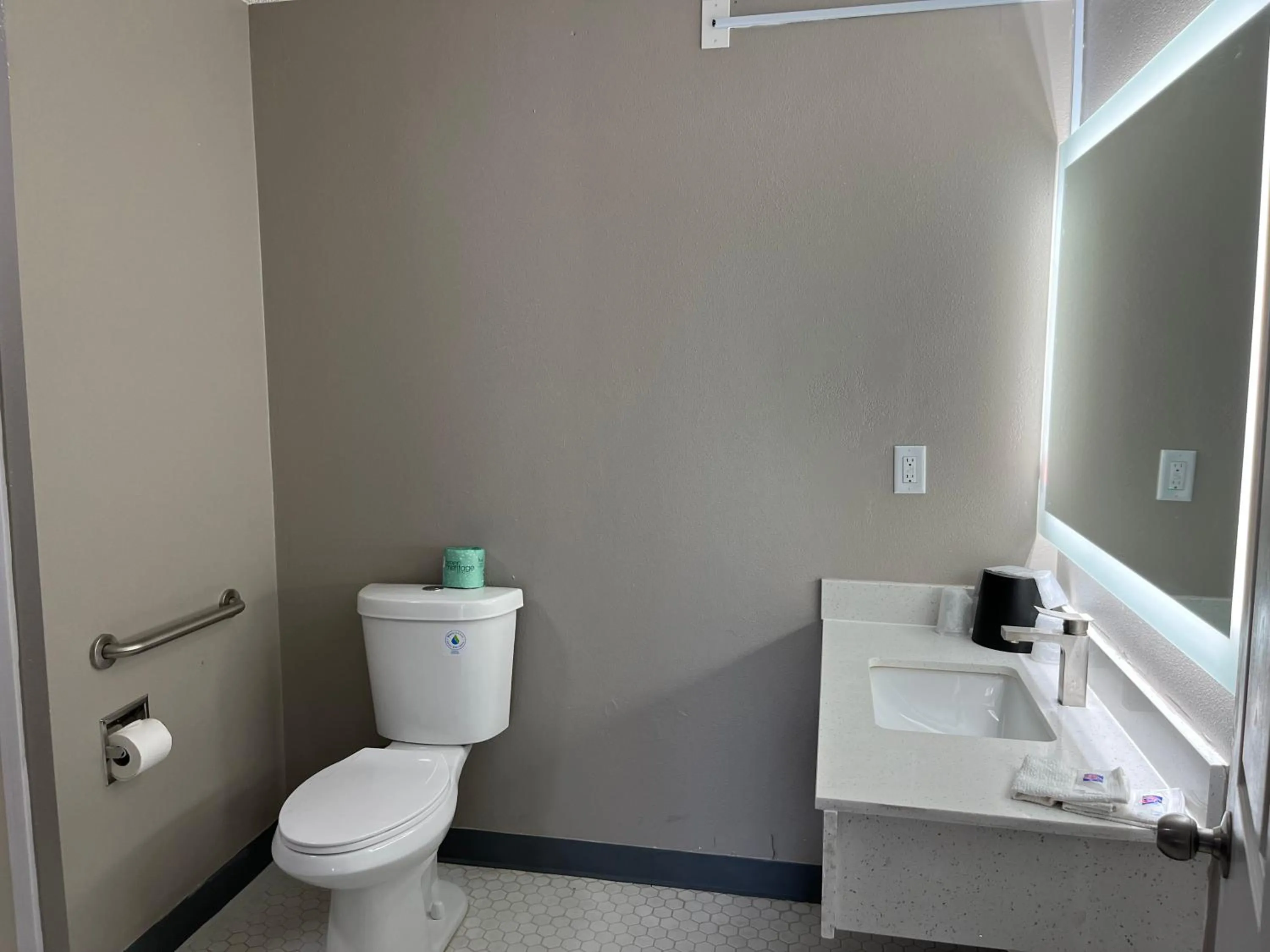 Bathroom in Motel 6-Lafayette, IN