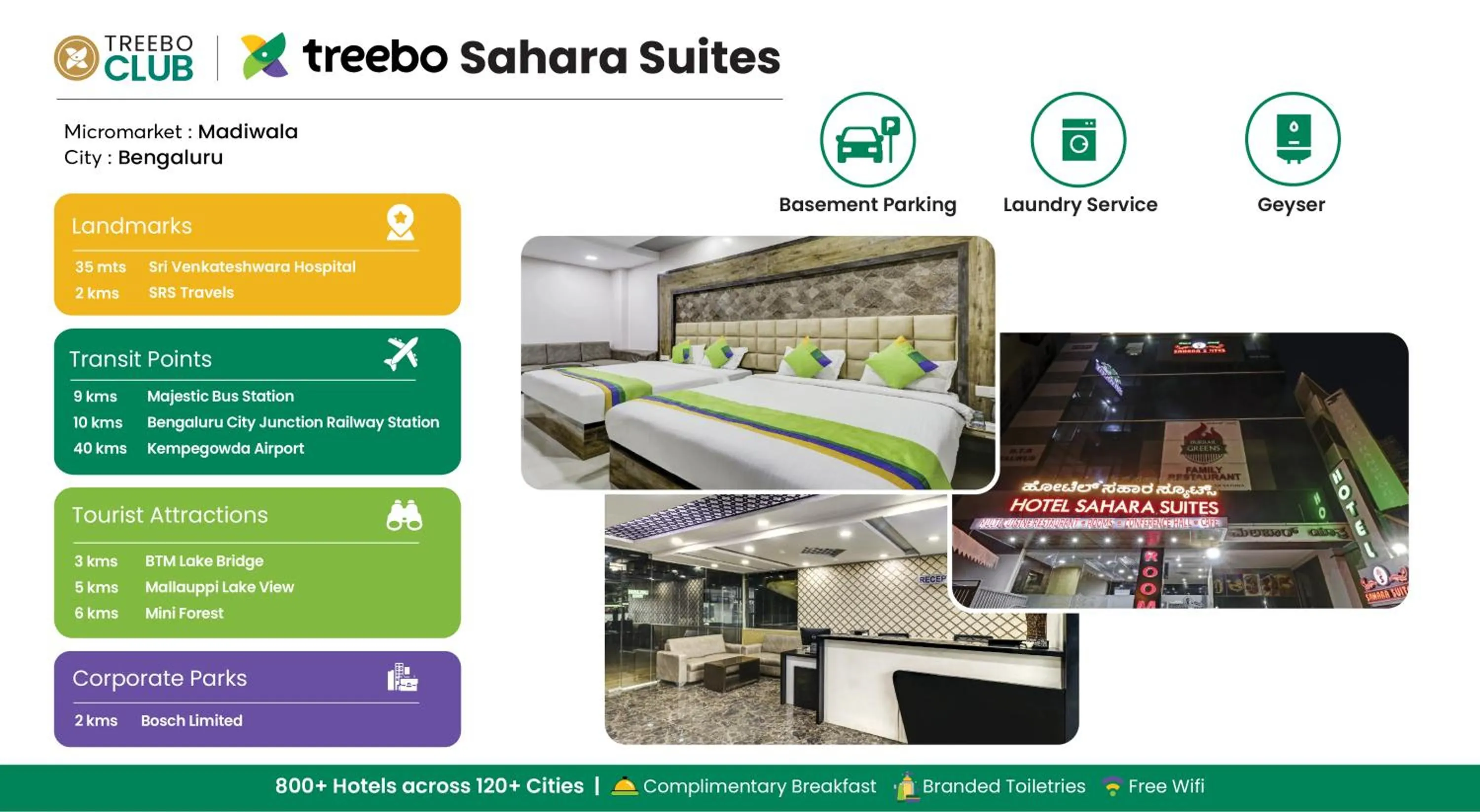 Treebo Sahara Suites 750 M From St Johns Medical College And Hospital