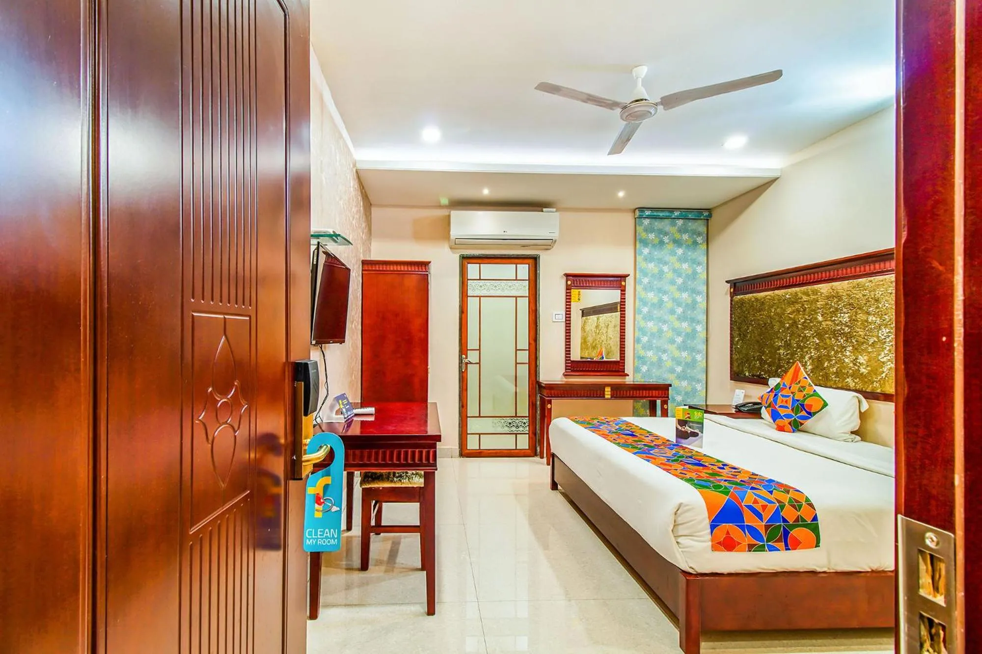 Bed in FabHotel Eleven Heights