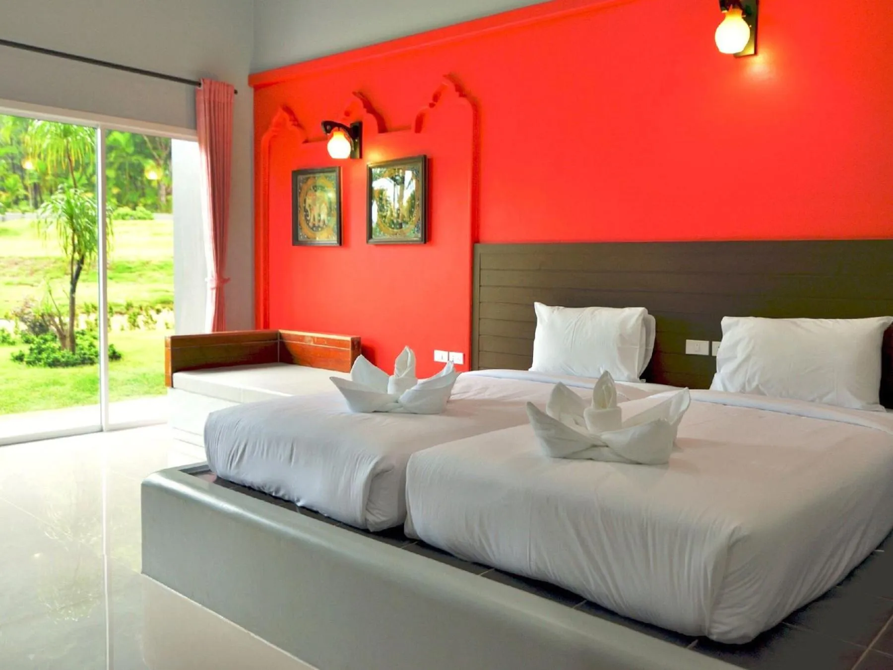 Bed in Arawan Beach Resort Krabi