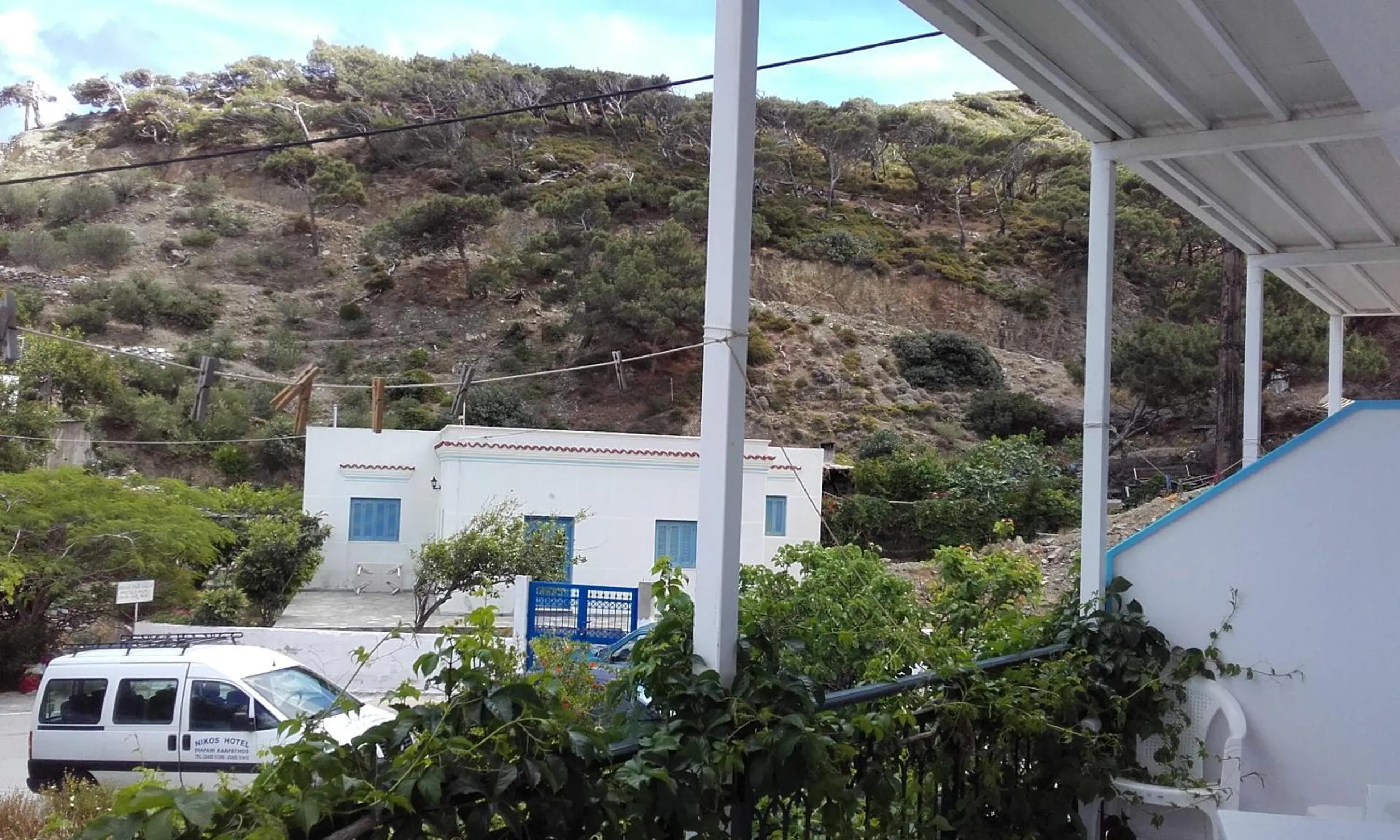 Balcony/Terrace in Nikos Hotel