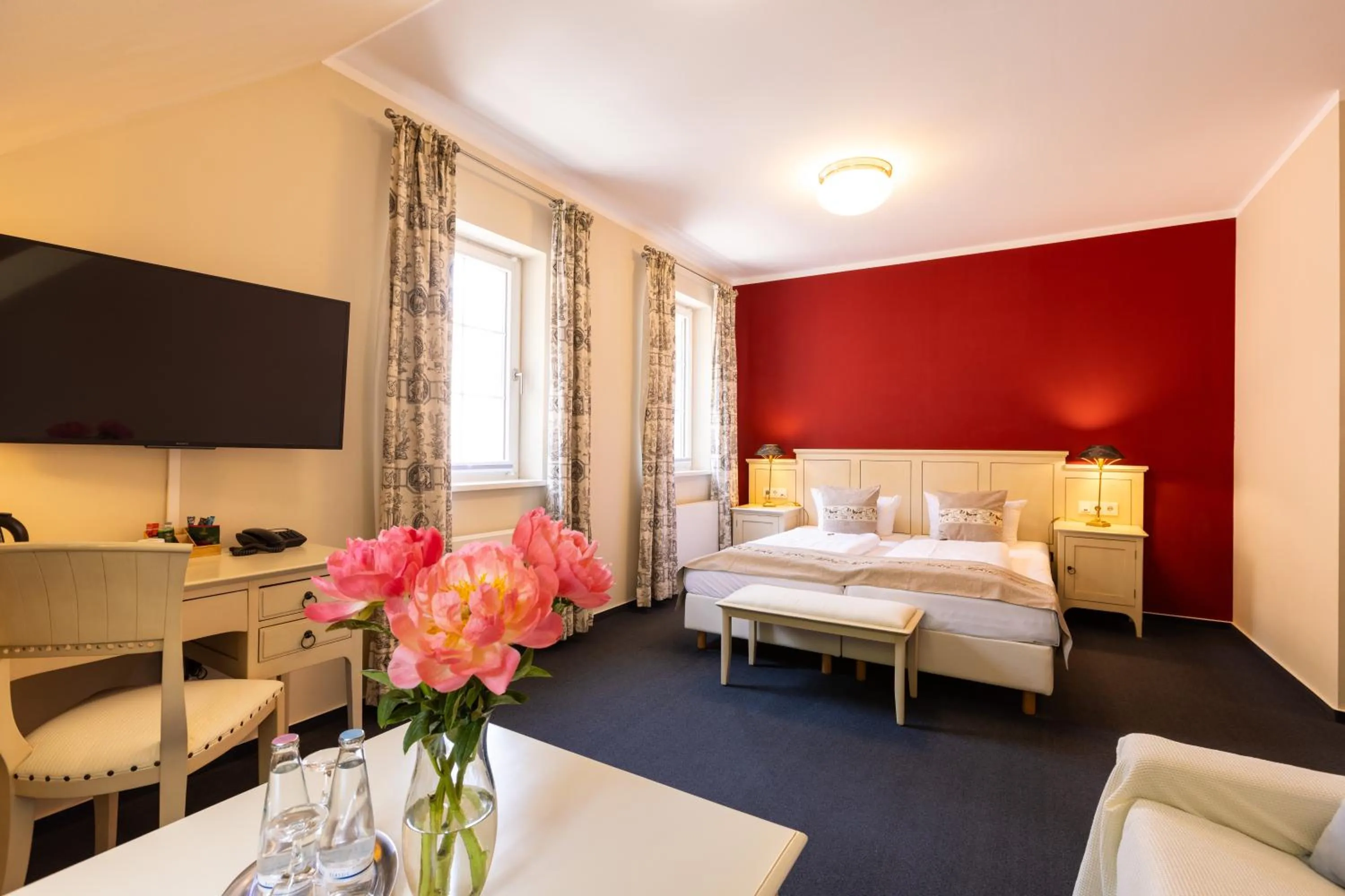 Bedroom, Bed in Café Wildau Hotel & Restaurant am Werbellinsee