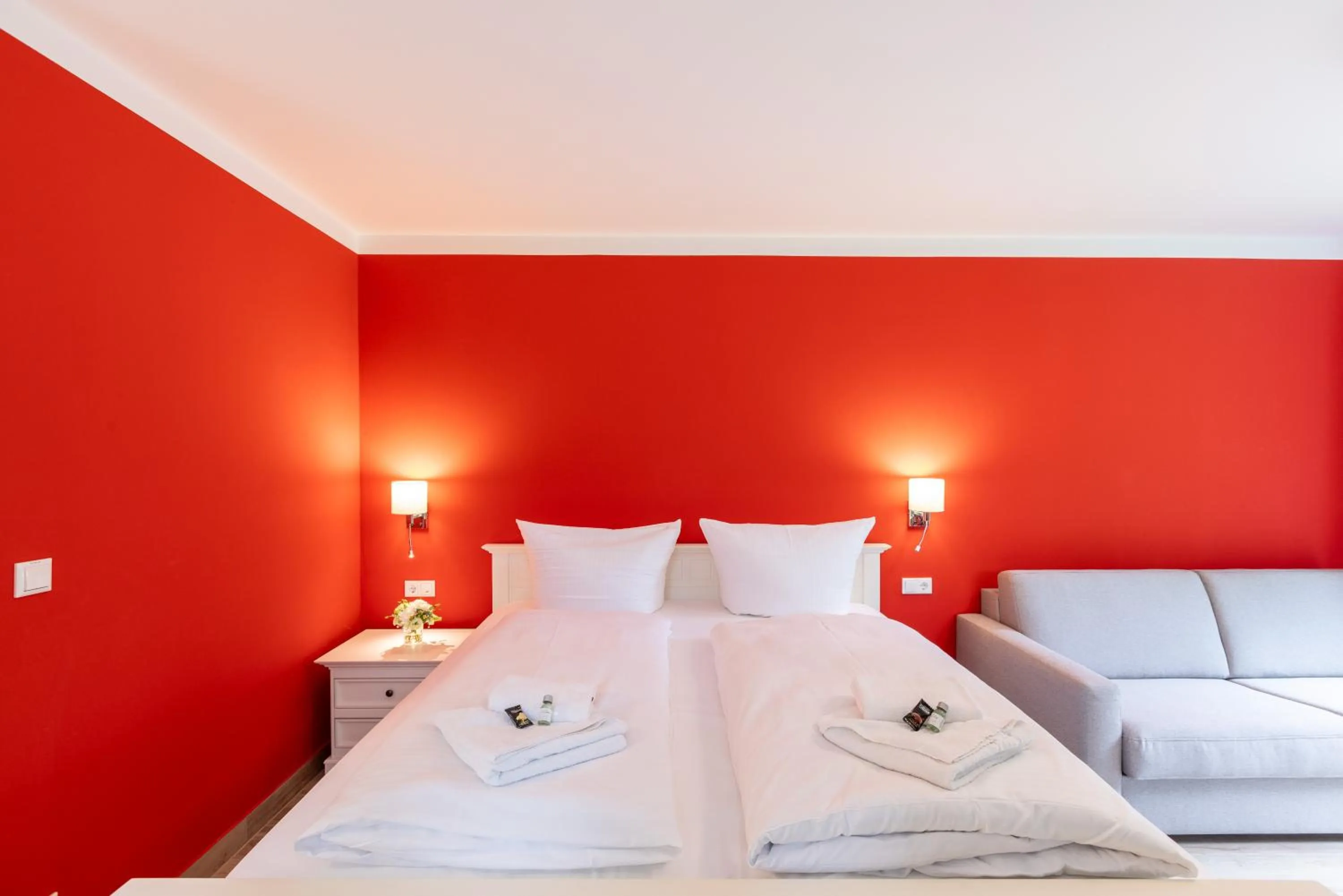 Bed in Café Wildau Hotel & Restaurant am Werbellinsee