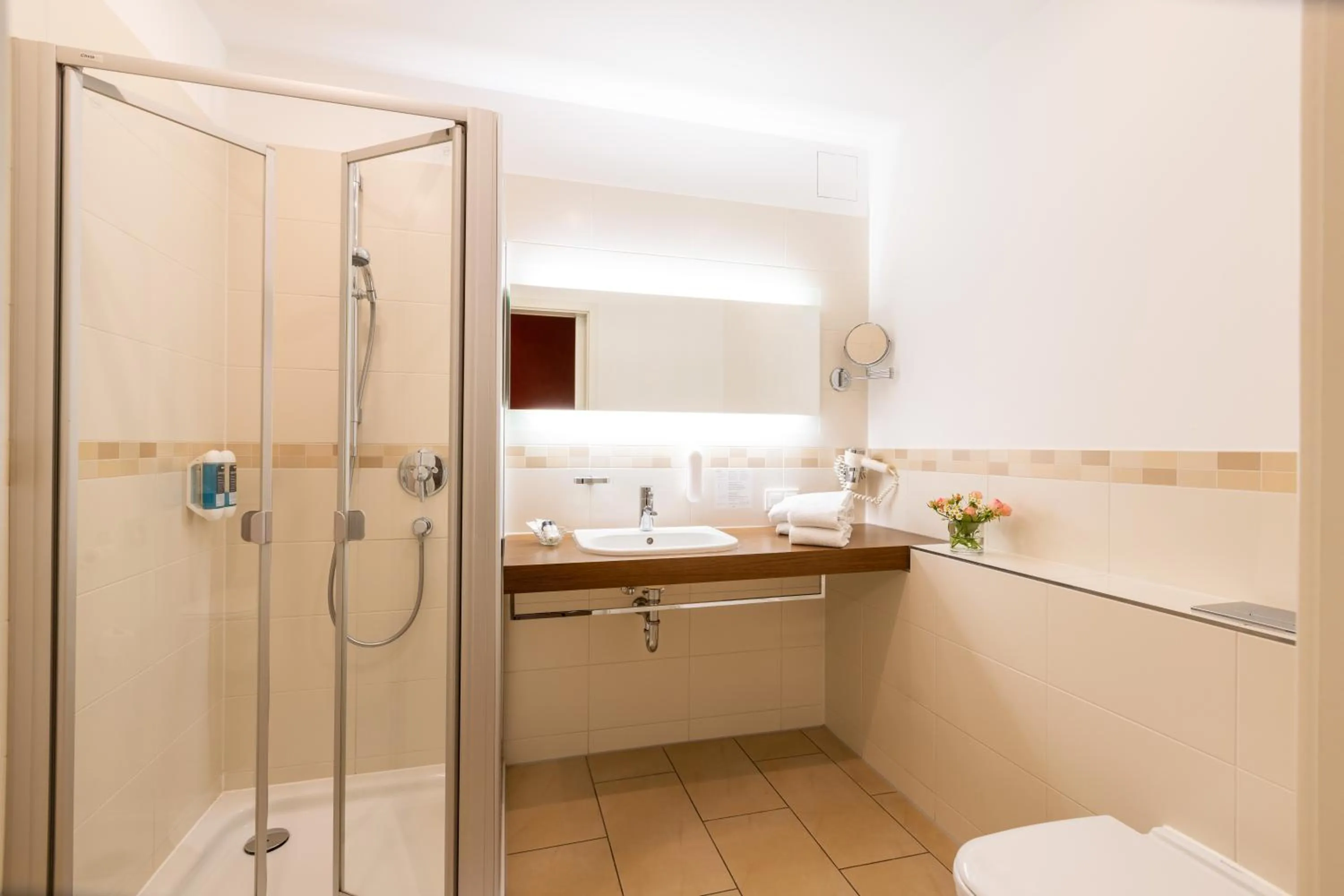 Bathroom in Café Wildau Hotel & Restaurant am Werbellinsee