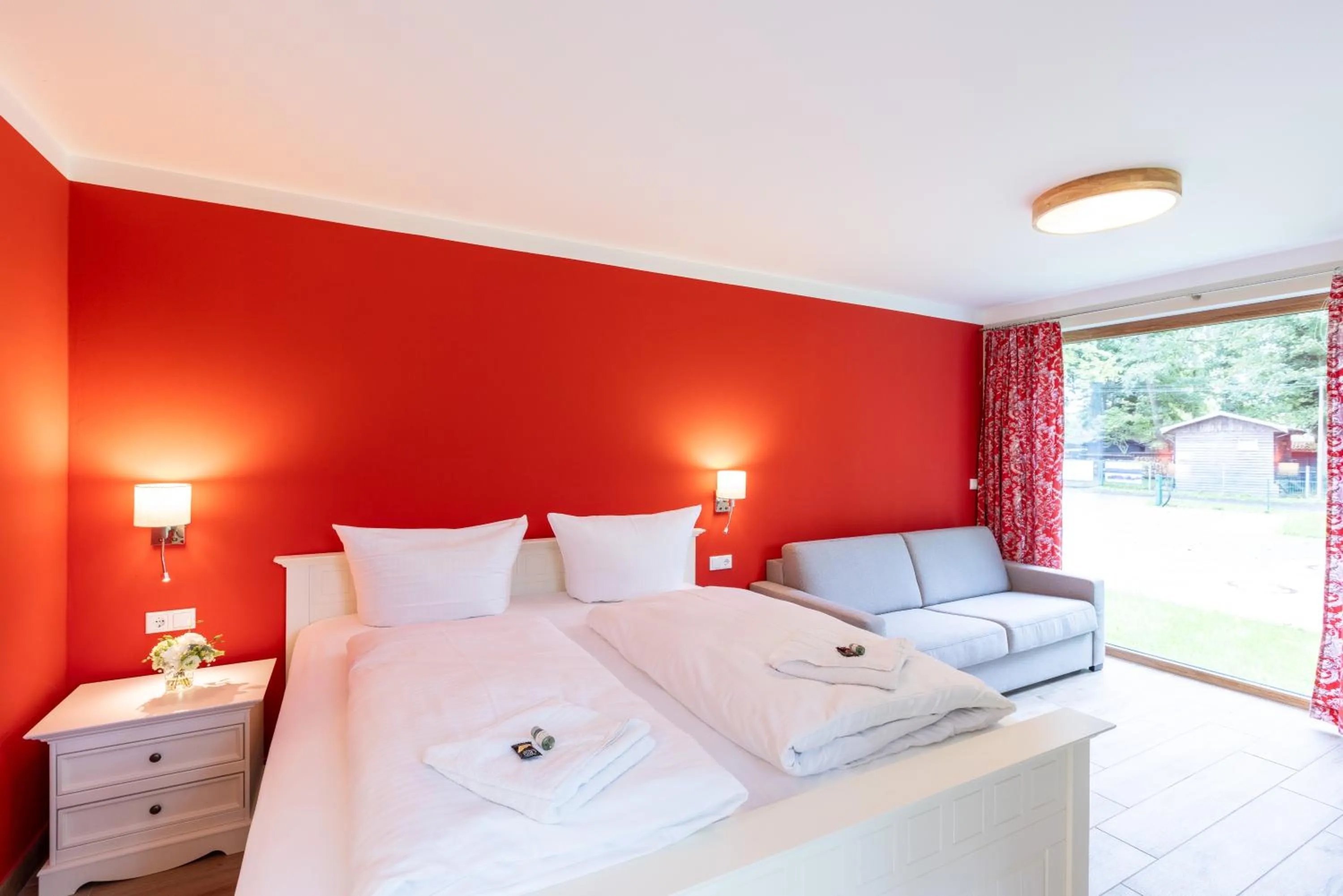 Bed in Café Wildau Hotel & Restaurant am Werbellinsee