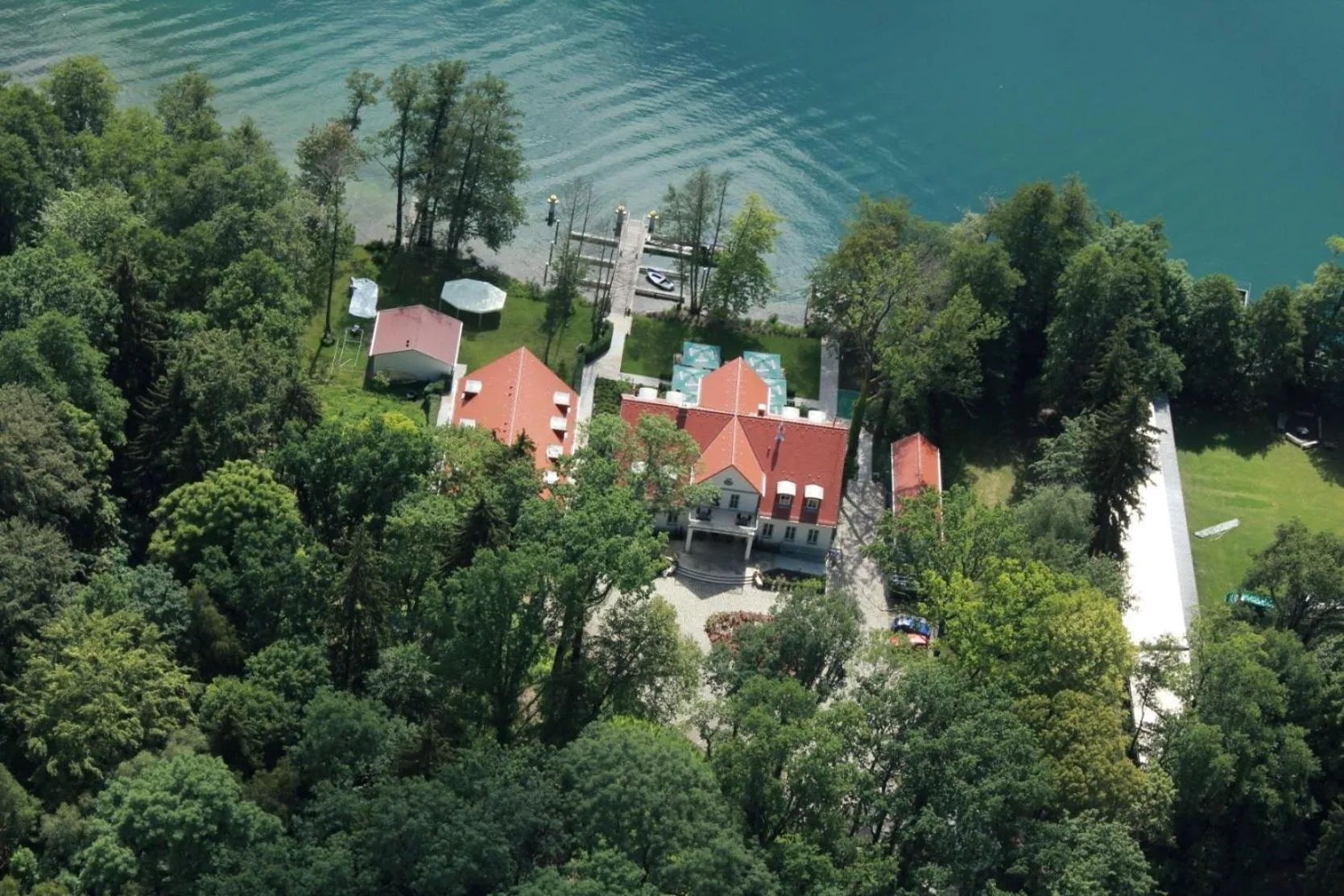 Bird's eye view in Café Wildau Hotel & Restaurant am Werbellinsee