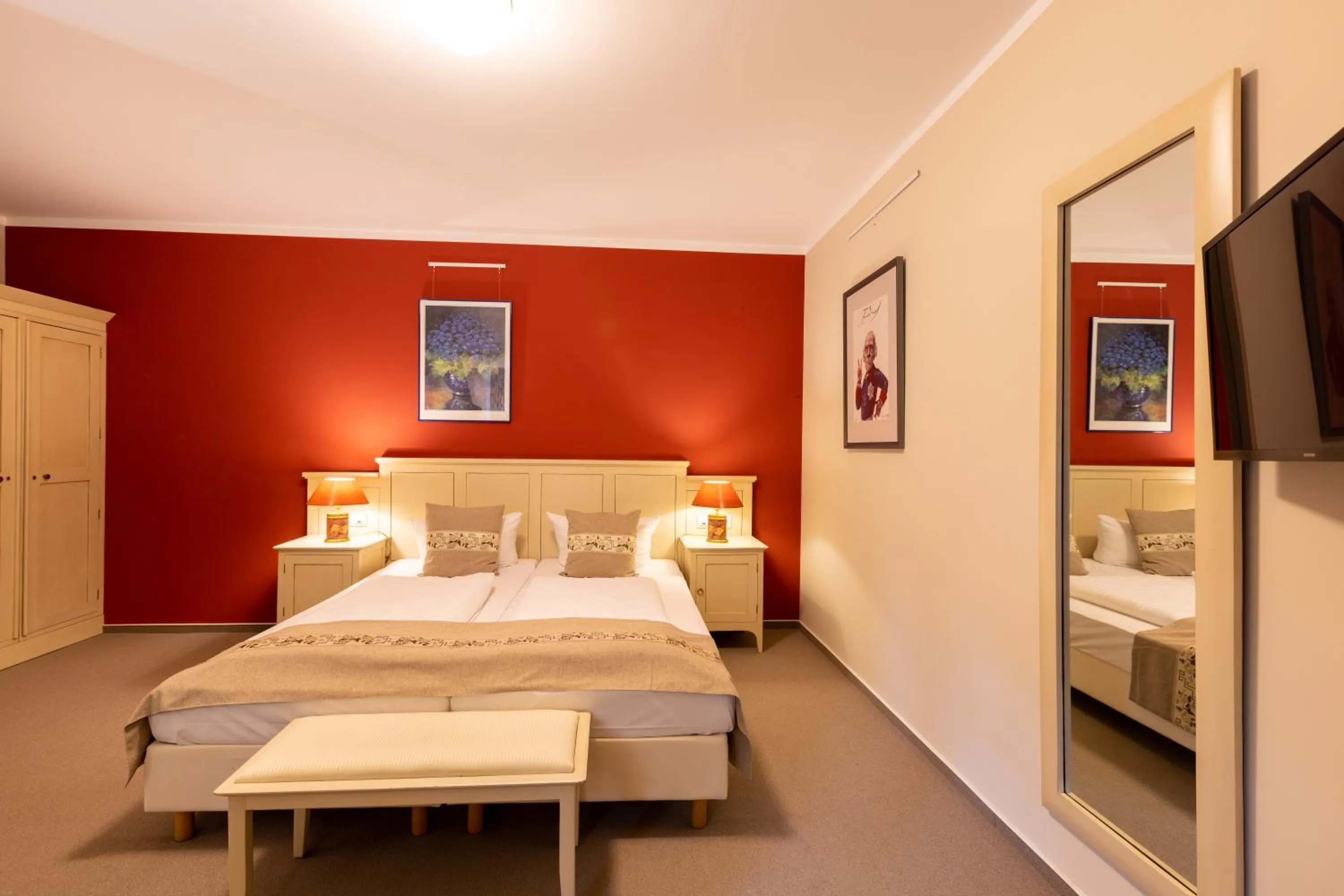 Bed in Café Wildau Hotel & Restaurant am Werbellinsee