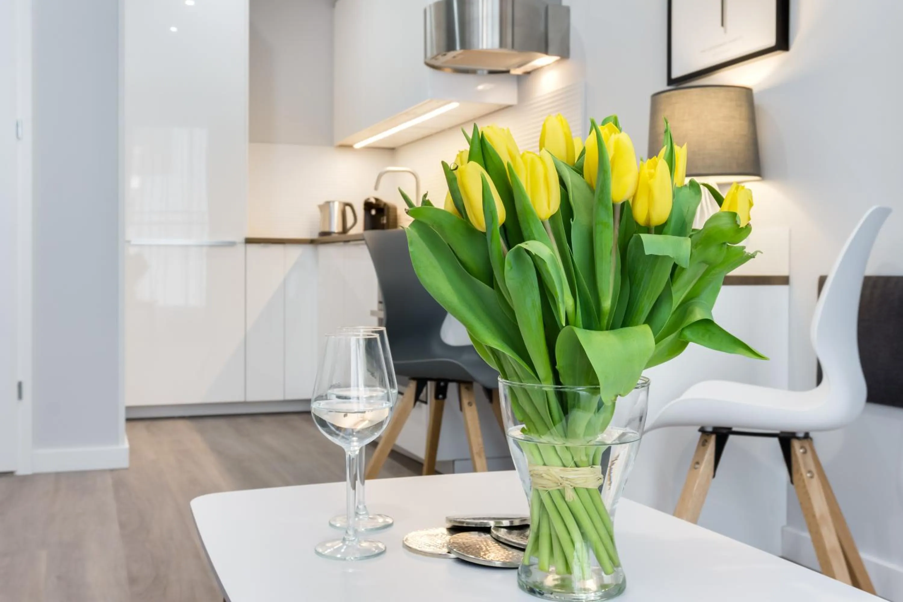 Kitchen or kitchenette in Elite Apartments SPA Zone