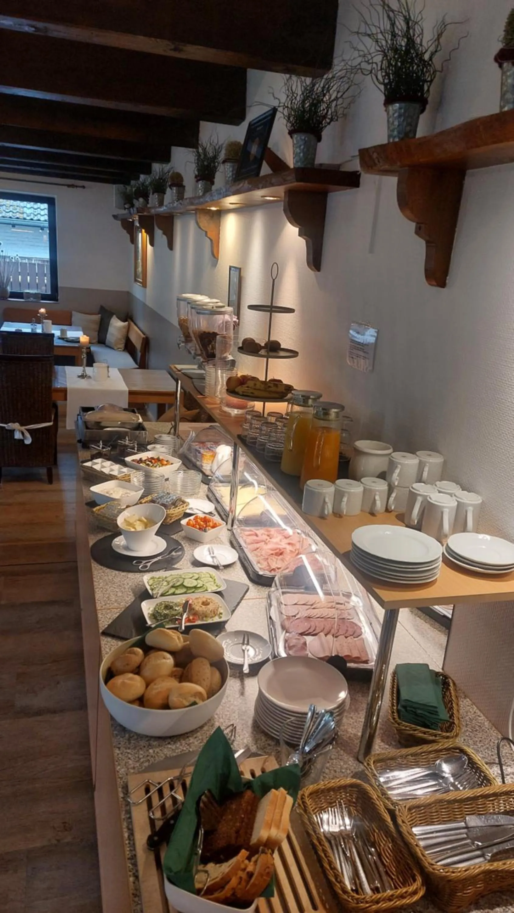 Buffet breakfast in Landhotel Linden am Venekotensee
