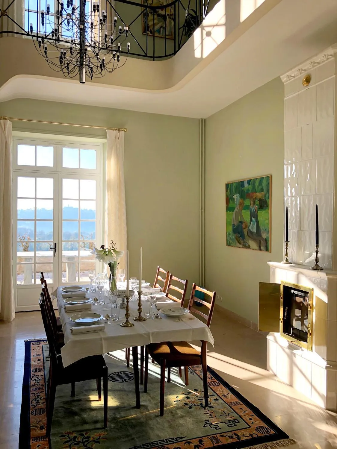 Dining area in Château Haute Roche